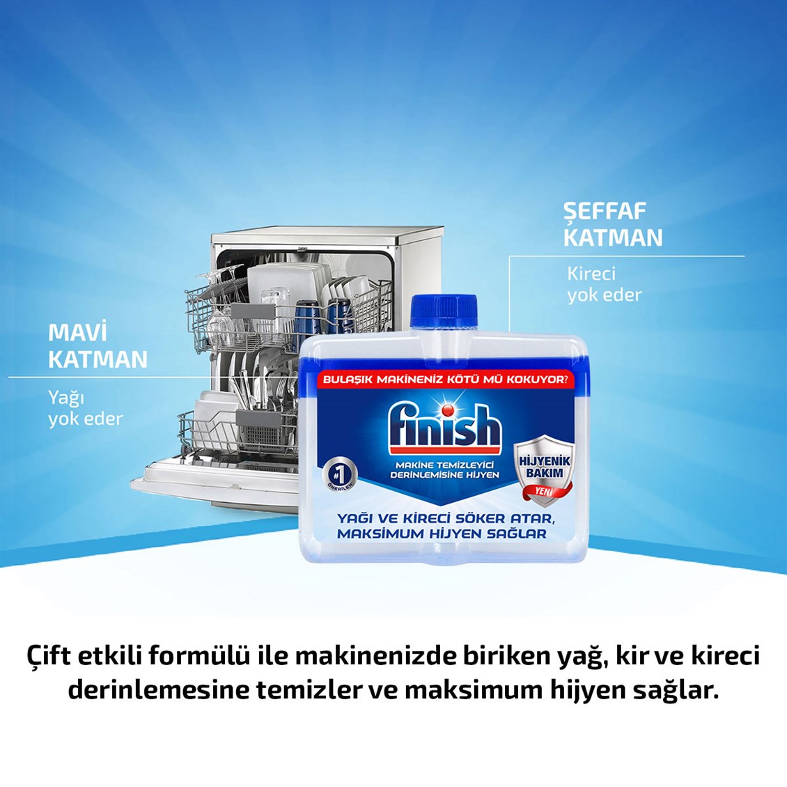 Finish Bulaşık Makinesi Hijyen Temizleyici 250 Ml