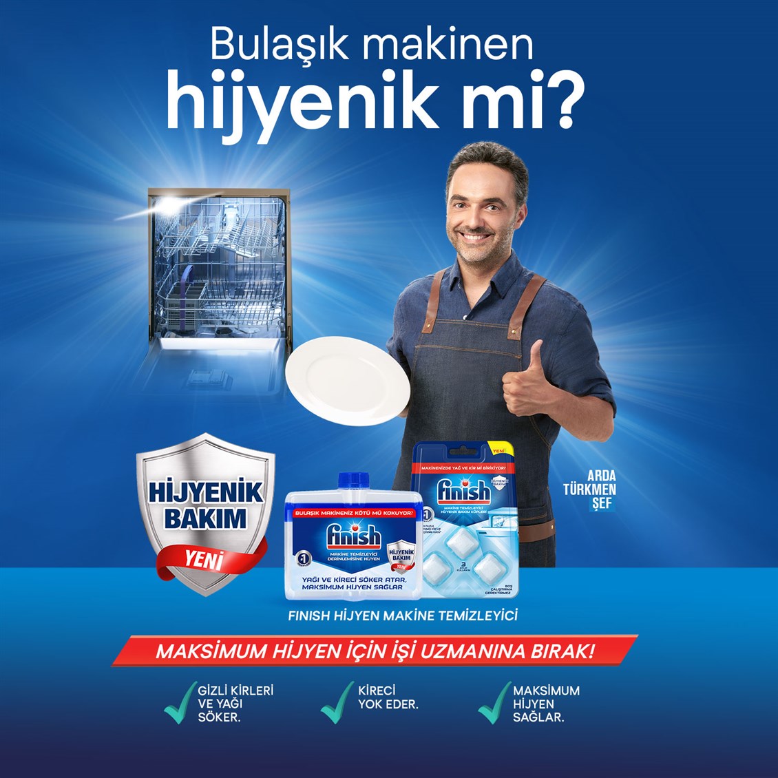 Finish Bulaşık Makinesi Hijyen Temizleyici 250 Ml