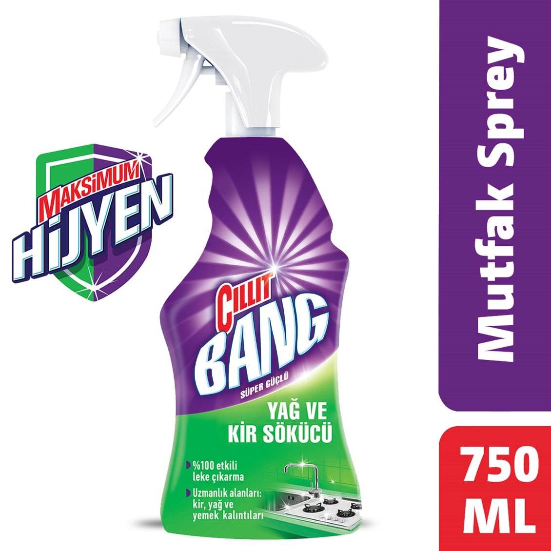 Cillit Bang Mutfak Yağ Sökücü Sprey 750 Ml