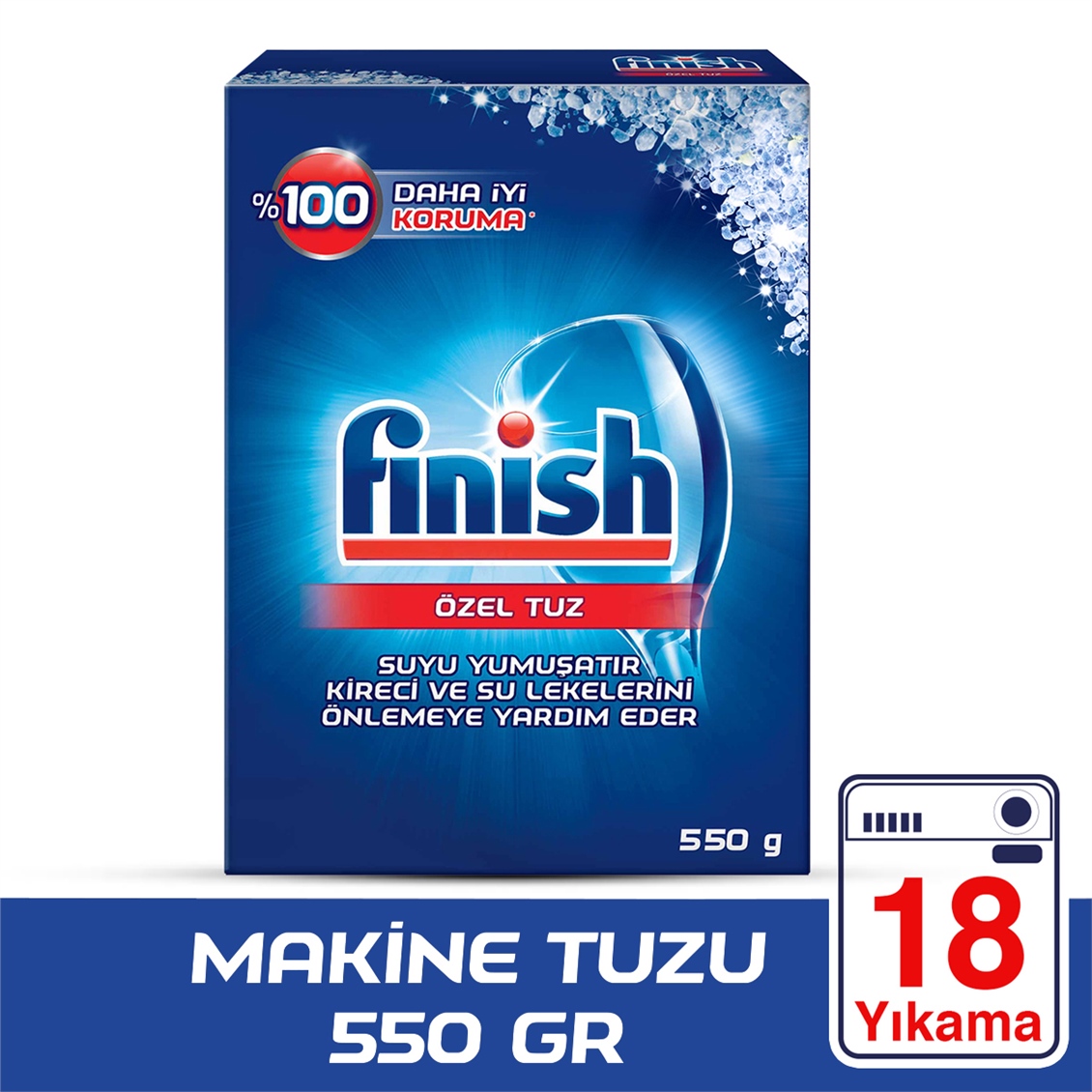 Finish Tuz 550 gr+Makina Temizleyici+Parlatıcı 400 gr