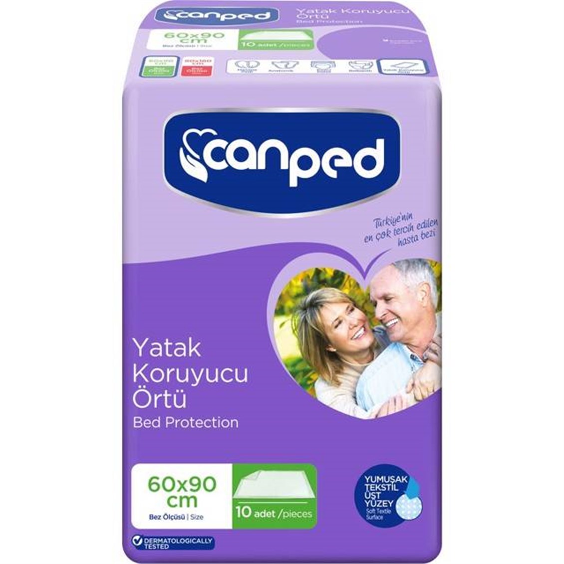 Canped Yatak Koruyucu Ekstra Örtü (60cm * 90cm) 10'lu