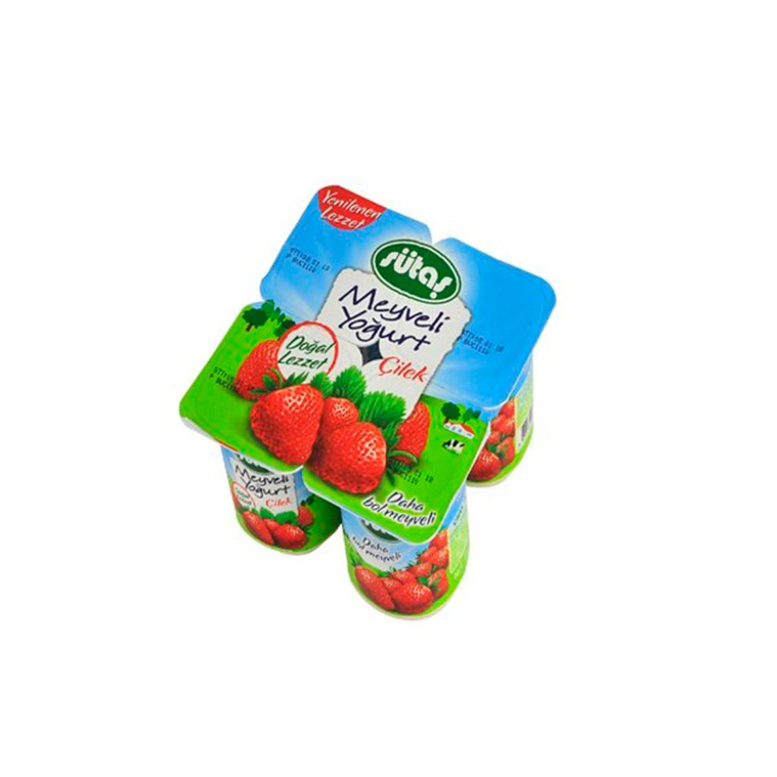 Sütaş Meyveli Yoğurt Çilek 4x115 Gr