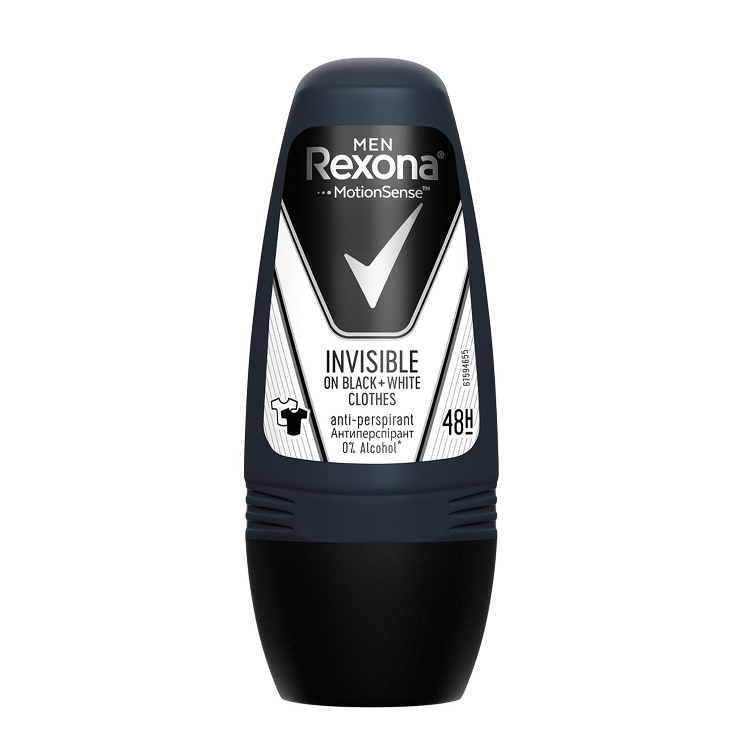 Rexona Men Invisible Black & White Roll-On 50 ml