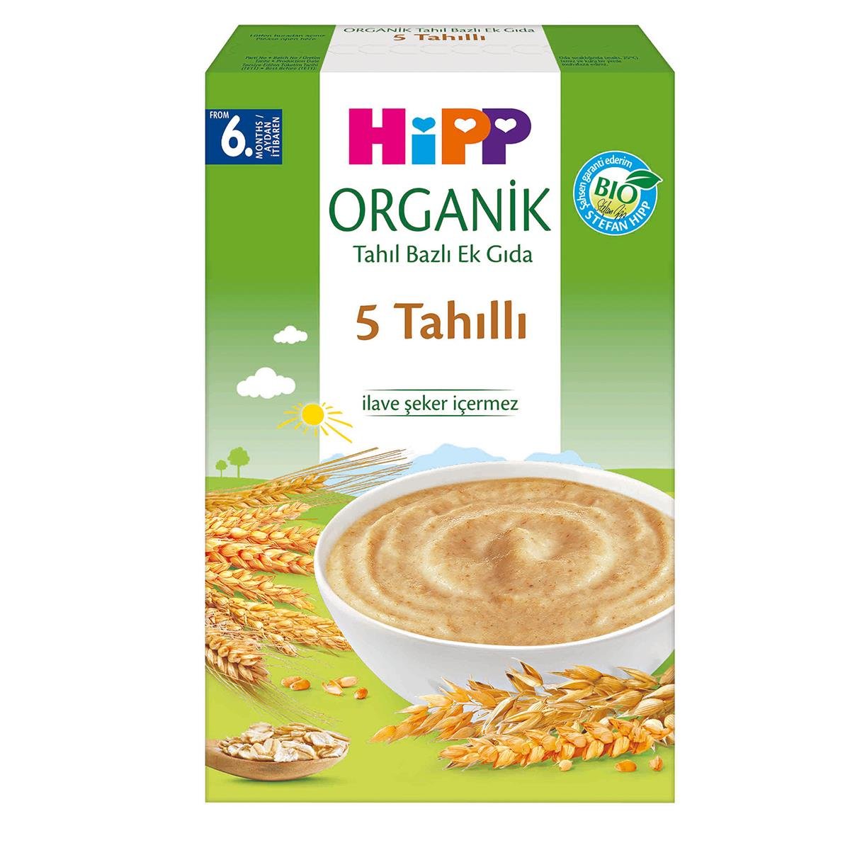 Hipp Organik 5 Tahıllı Kaşık Maması 200 gr