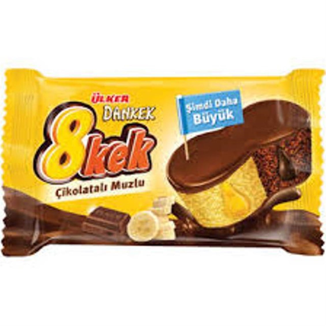 Ülker Dankek 8 Kek Çikolatalı Muzlu 55 Gr