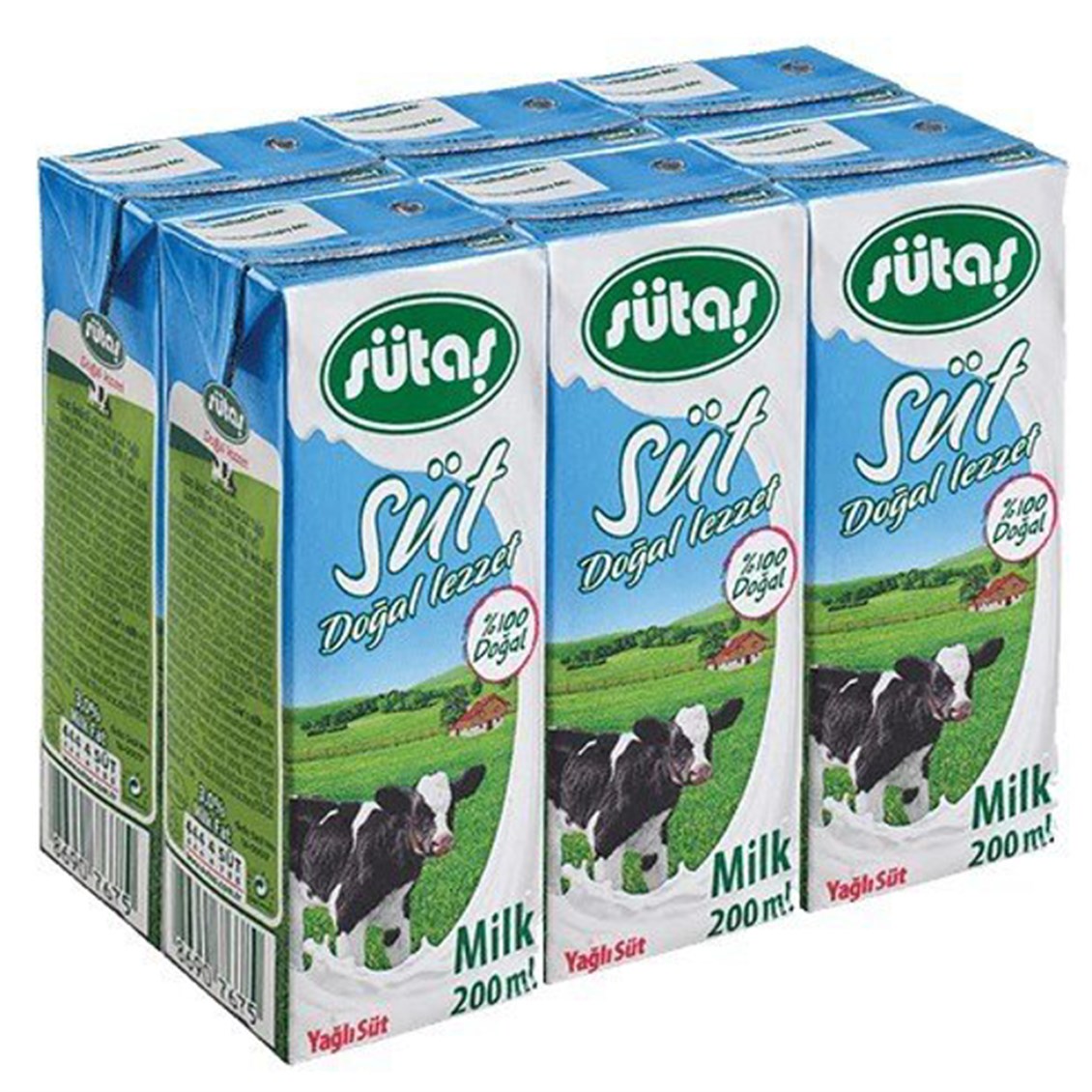 Sütaş Süt 6*180 Ml