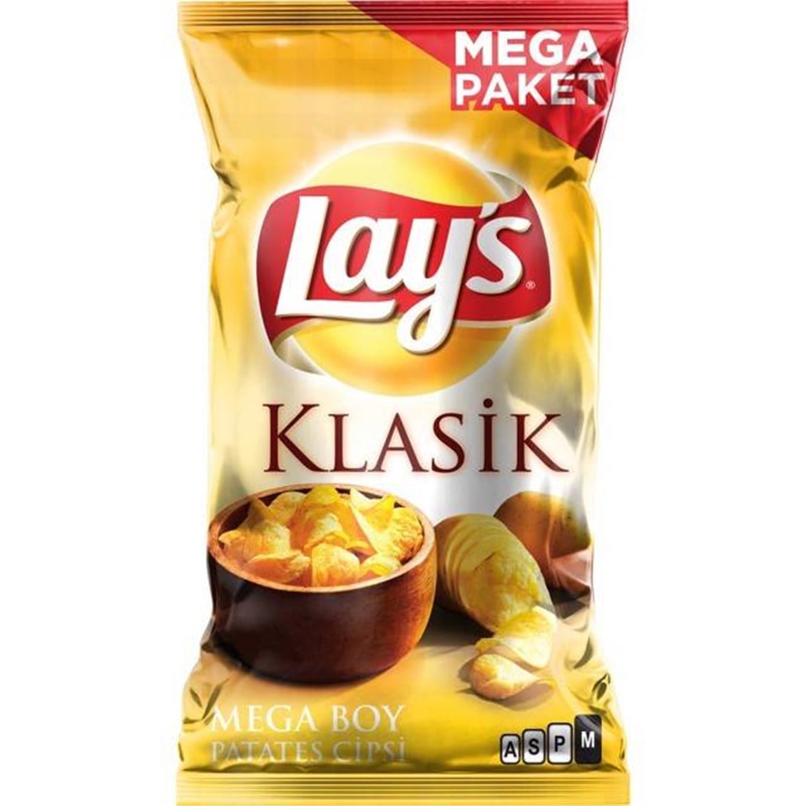 Lays Klasik Sade Patates Cipsi Mega Boy 193 Gr