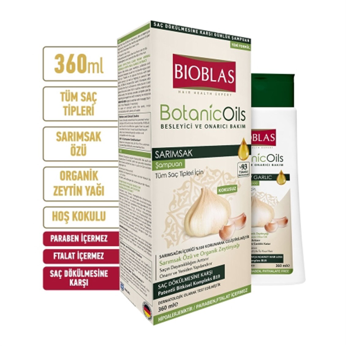Bioblas Sarımsak Şampuanı 360 Ml