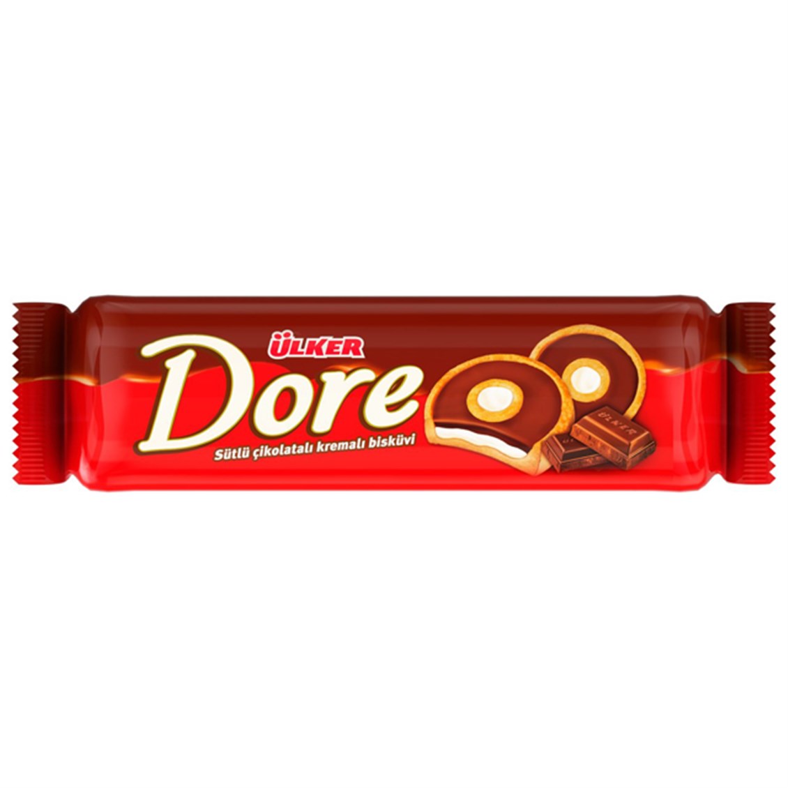 Ülker Dore Sütlü Çikolatalı Kremalı Bisküvi 86 Gr