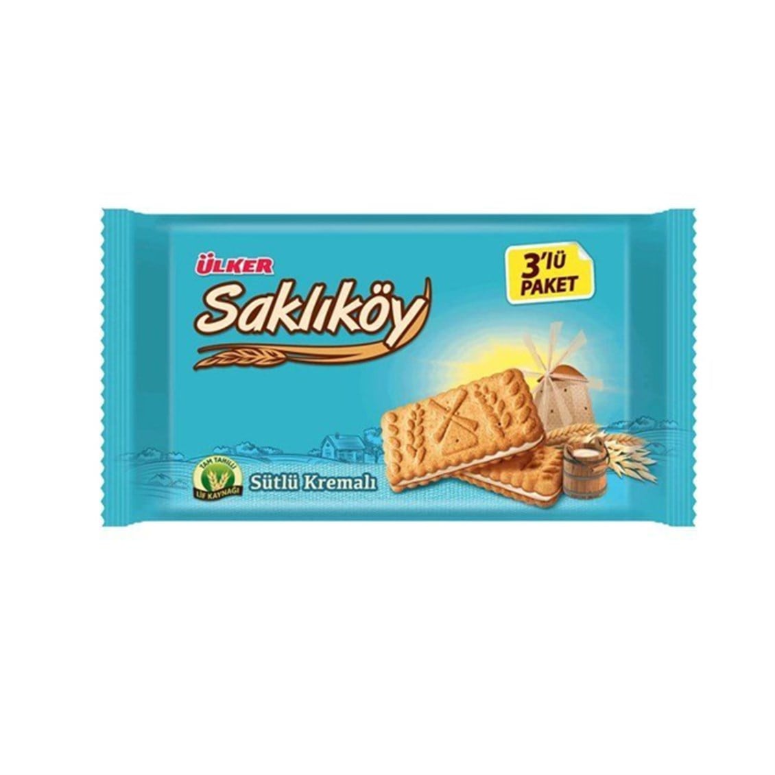 Ülker Saklıköy Sütlü Kremalı Bisküvi 264 Gr