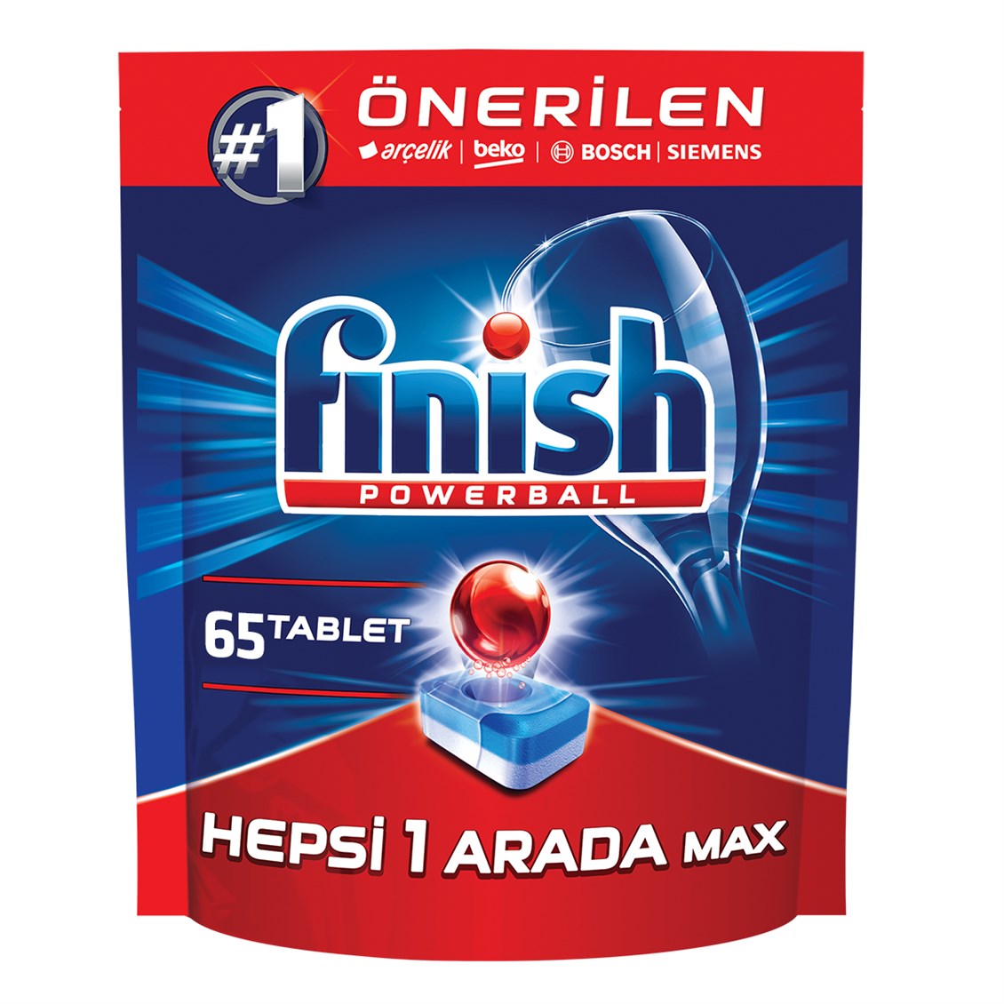 Finish Hepsi Bir Arada Max 65 Tablet Bulaşık Makinesi Deterjanı