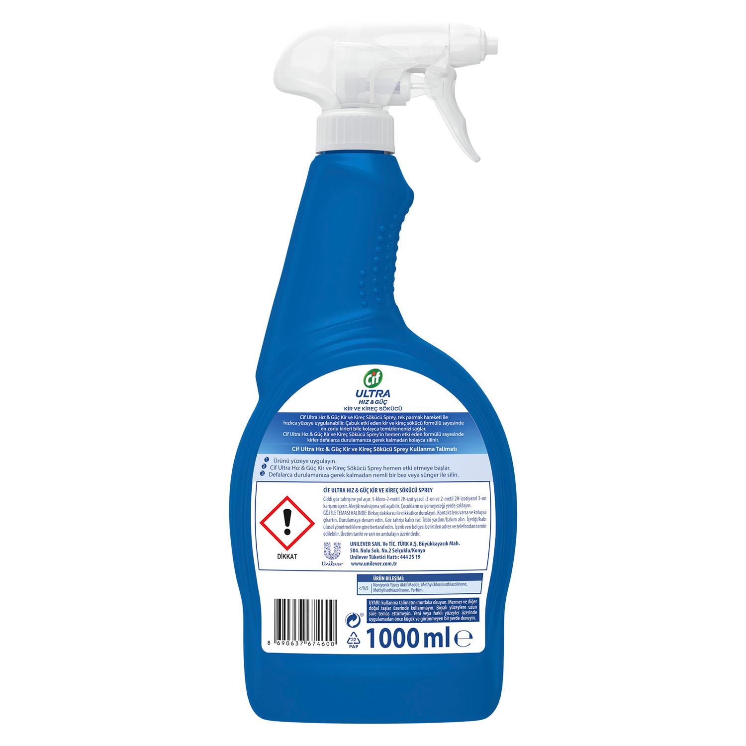 Cif Ultra Hız Sprey 1000 ml Banyo