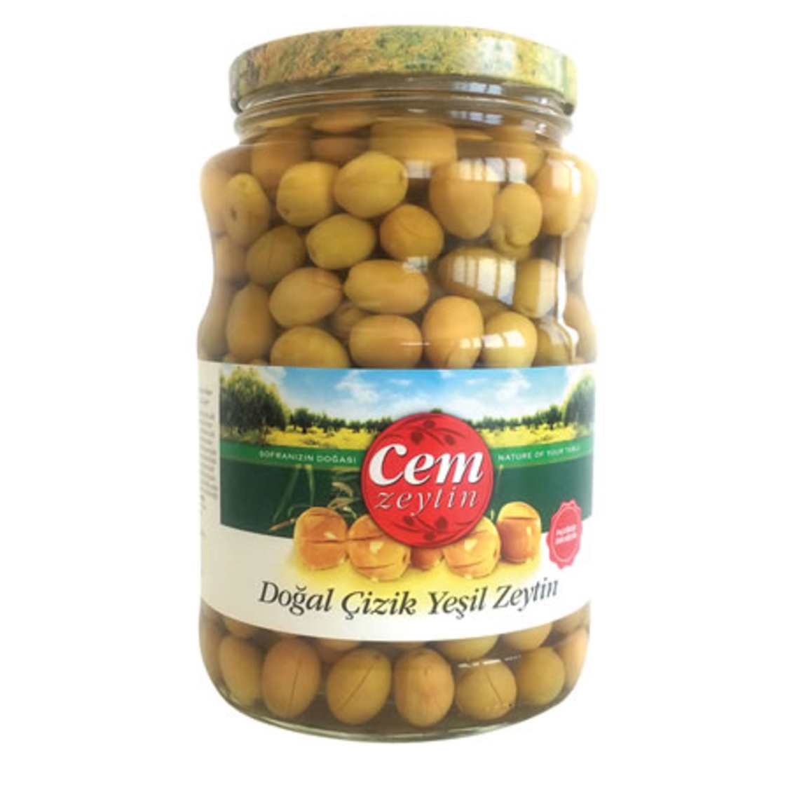  CEM YESIL KIRMA ZEYTIN 1000 GR (291-350) 