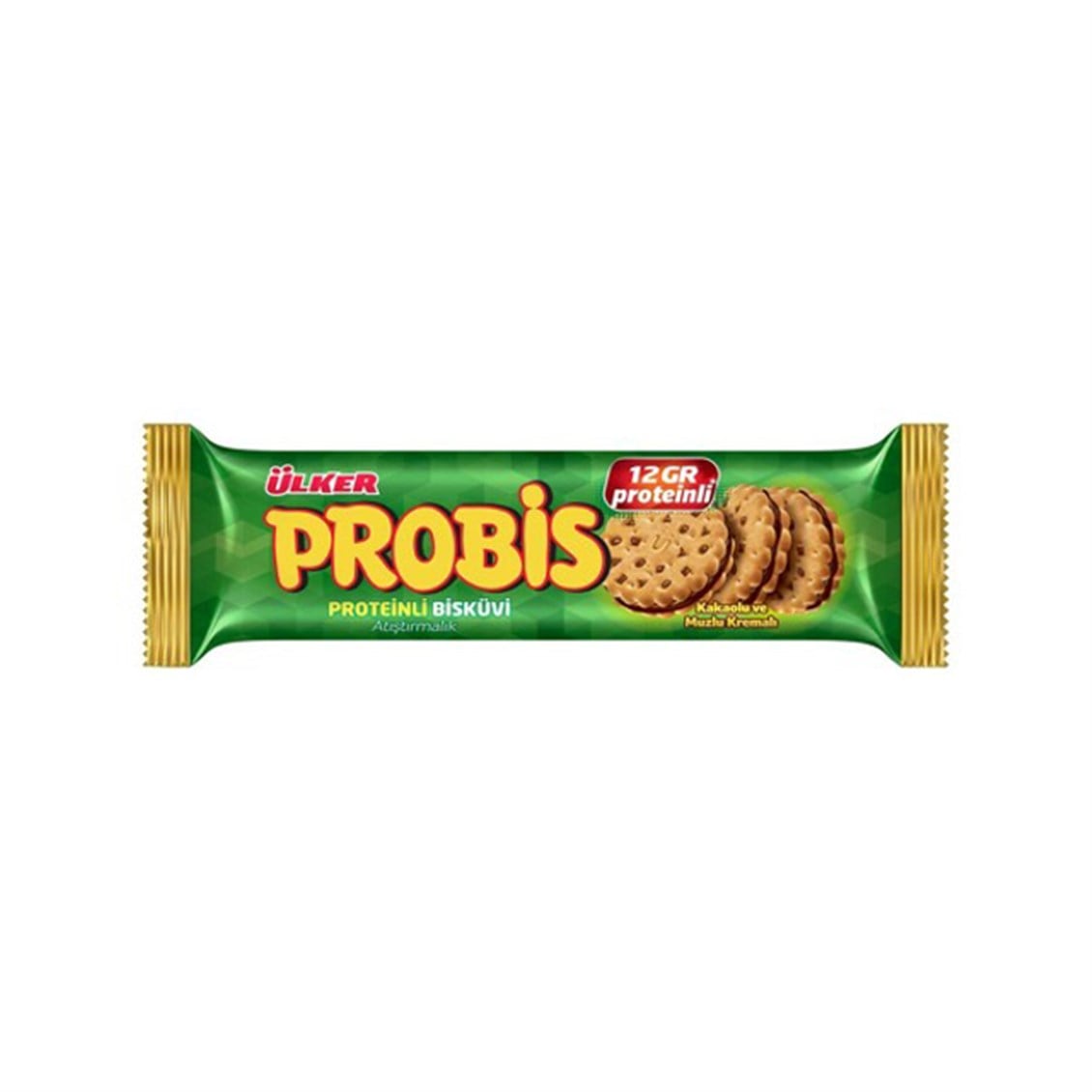 Ülker Probis Kakao ve Muzlu Proteinli Bisküvi 75 Gr
