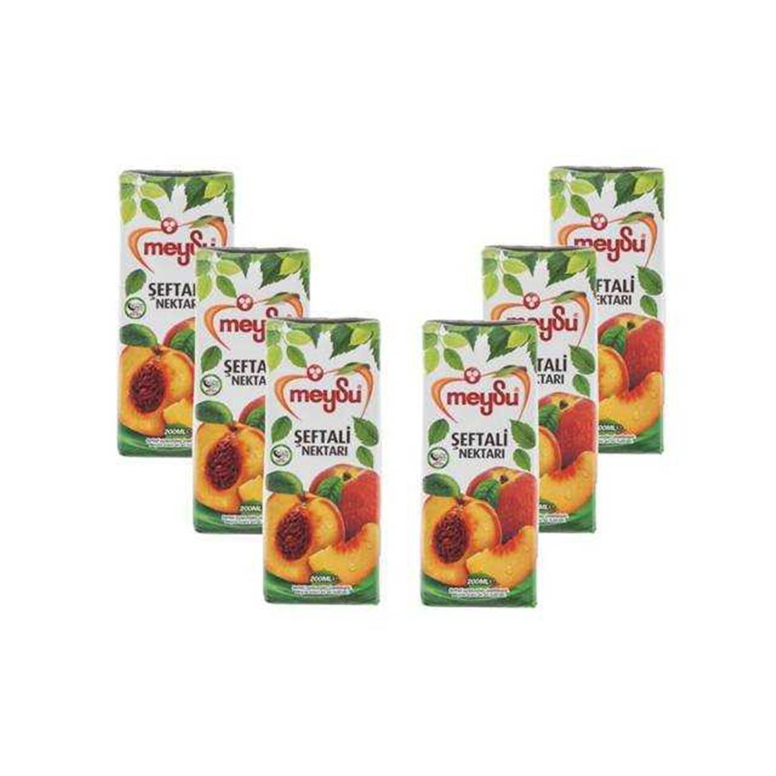Meysu Şeftali Meyve Suyu 6x200 ml
