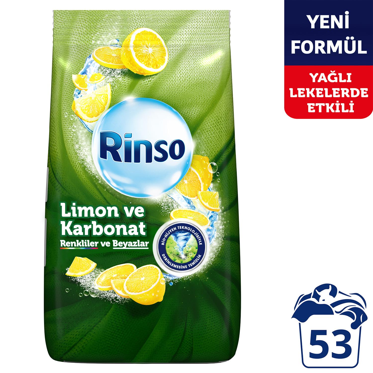Rinso Matik Limon Karbonat Çamaşır Deterjanı  8 kg