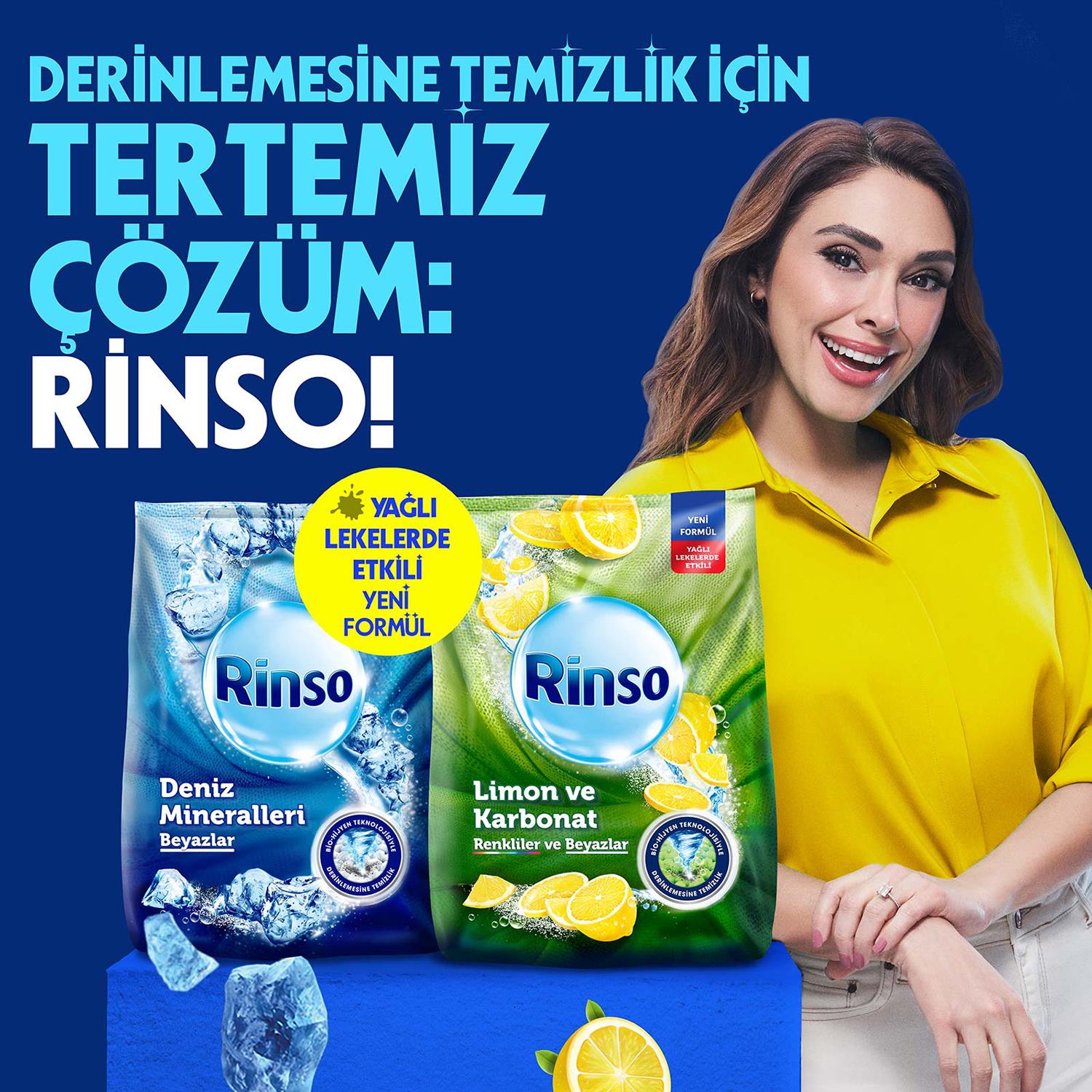 Rinso Matik Limon Karbonat Çamaşır Deterjanı  8 kg