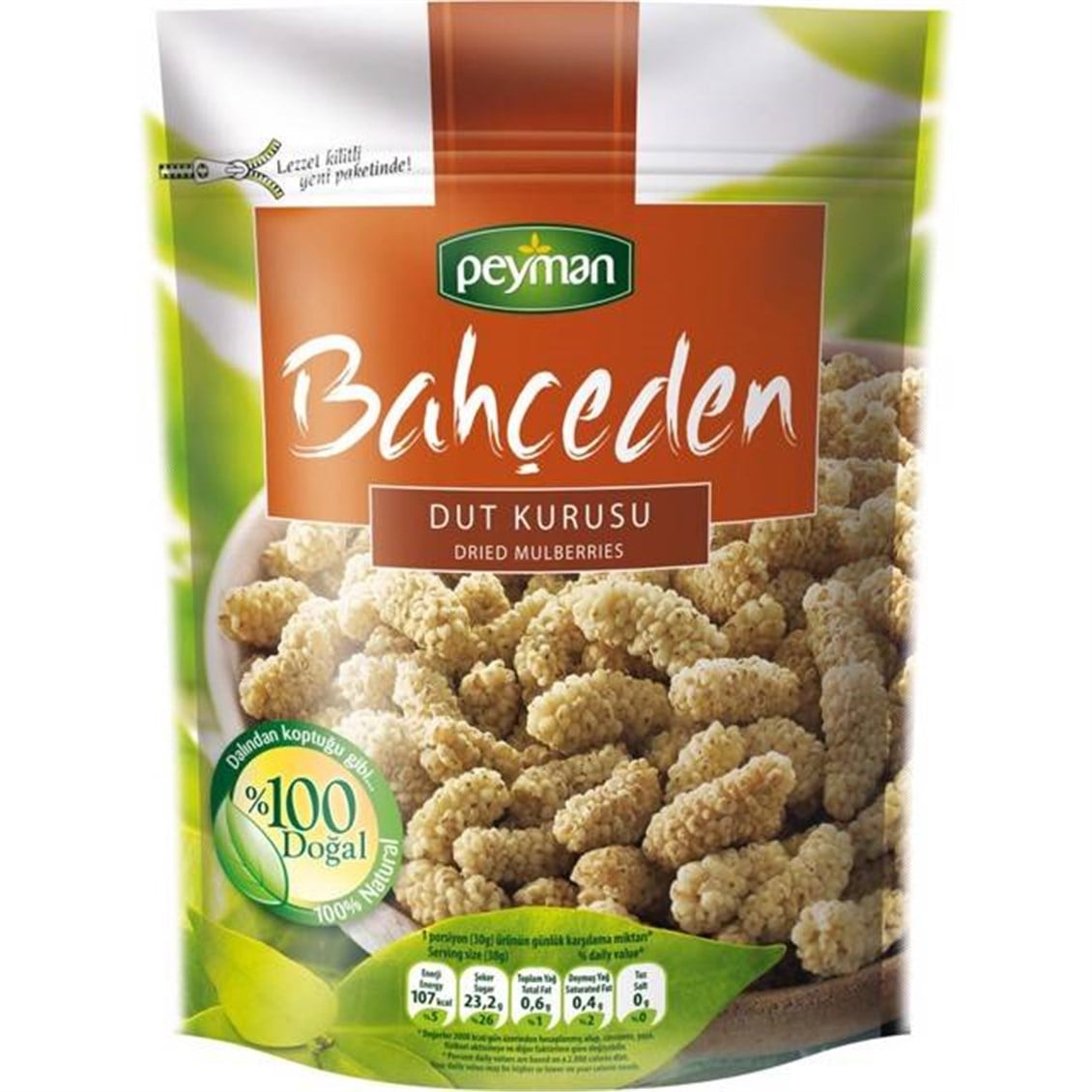 Peyman Bahçeden Dut Kurusu 100 Gr