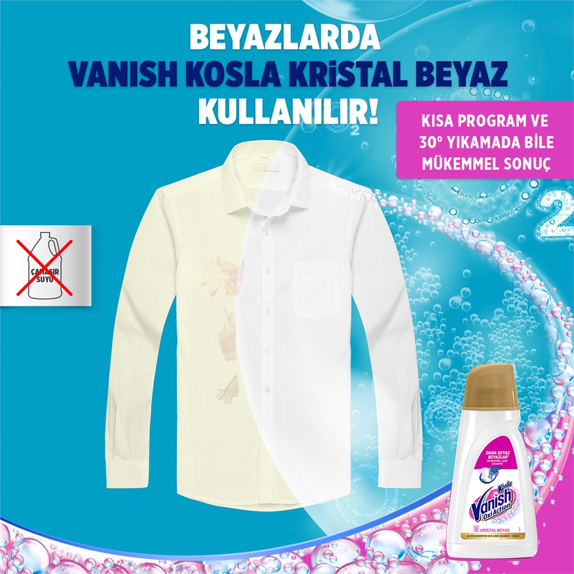 Vanish Kosla Oxi Action gold Kristal Beyaz 2000 ml
