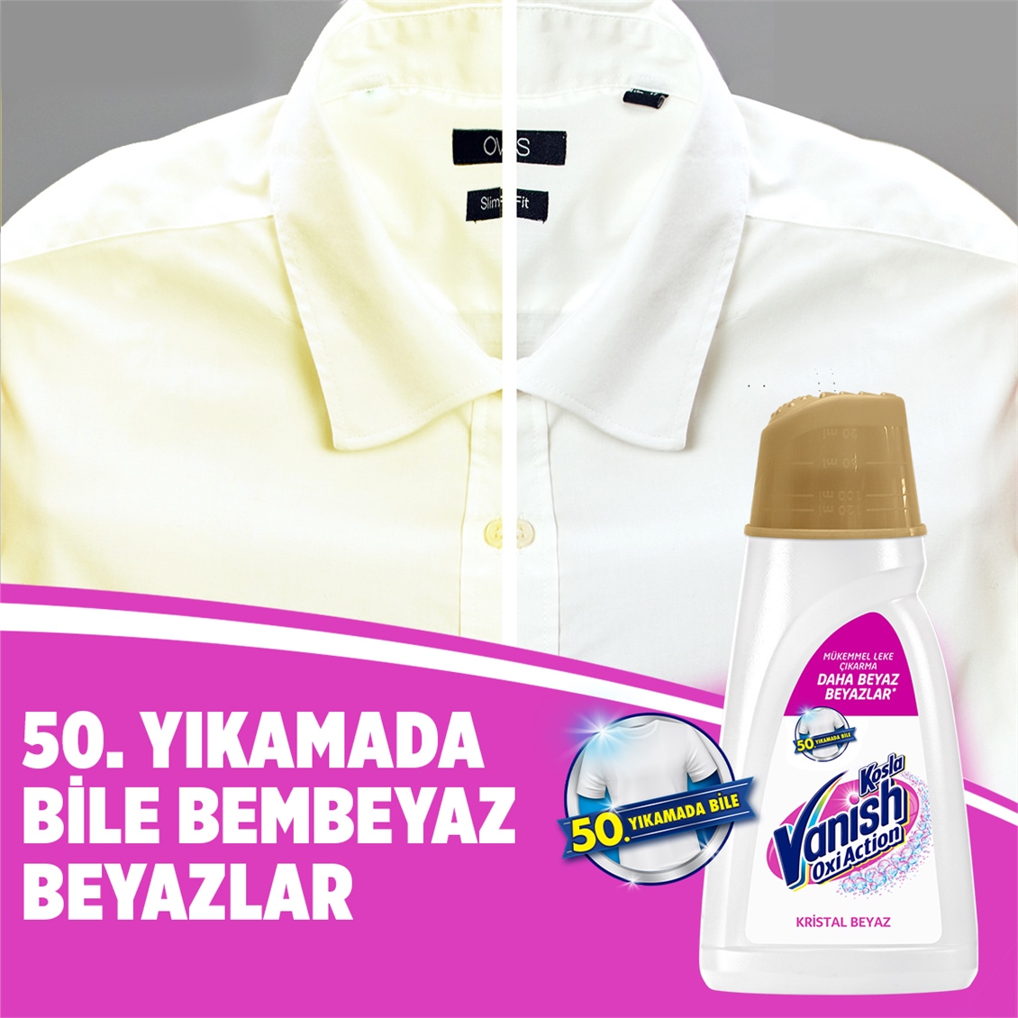 Vanish Kosla Oxi Action gold Kristal Beyaz 2000 ml