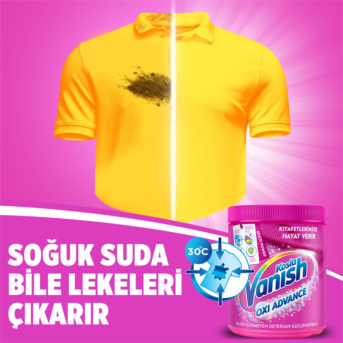 Vanish Multipower Leke Çıkarıcı & Deterjan güçlendirici Toz 400 gr