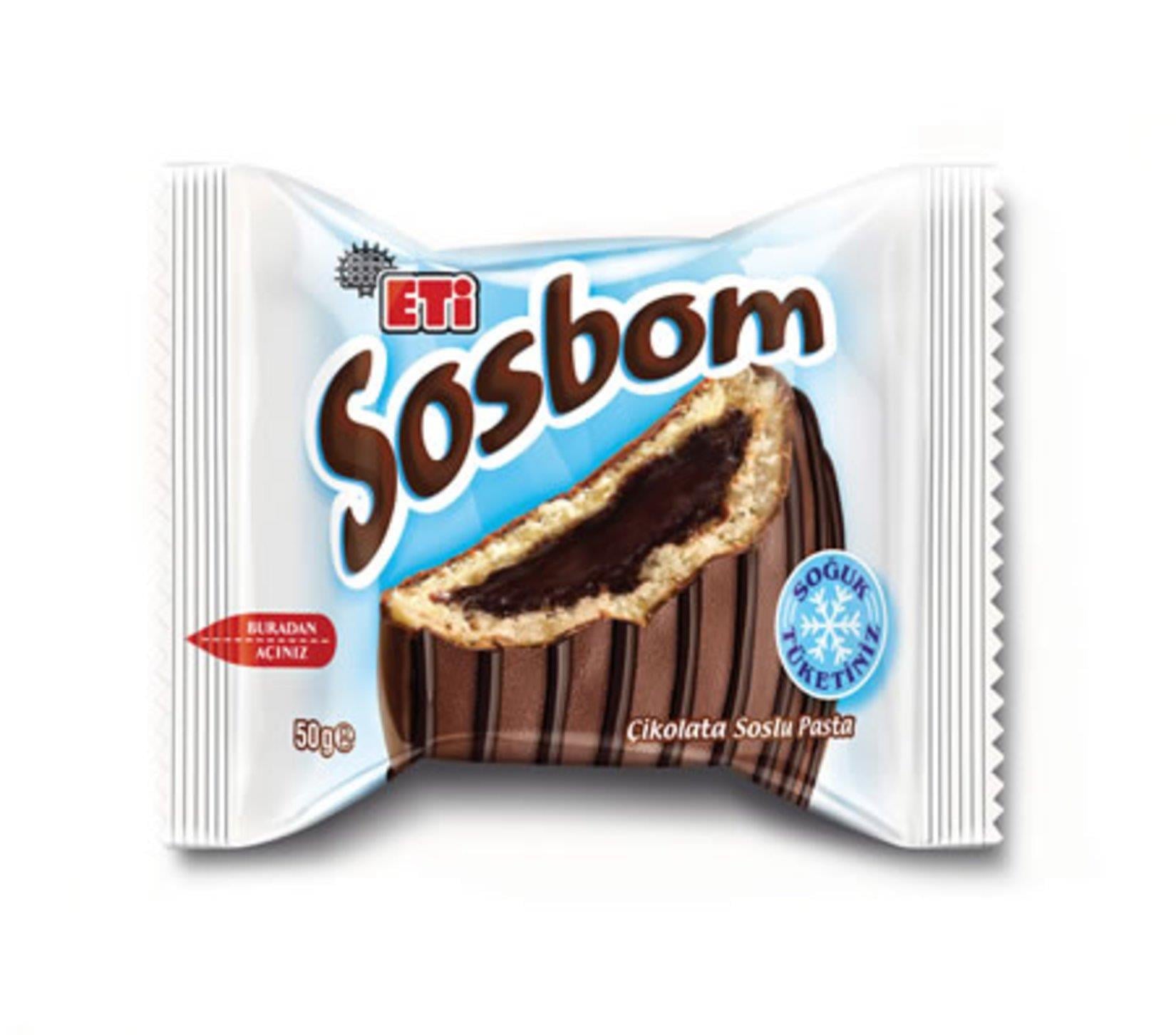 Eti Sosbom Çikolata Soslu Pasta 50 gr