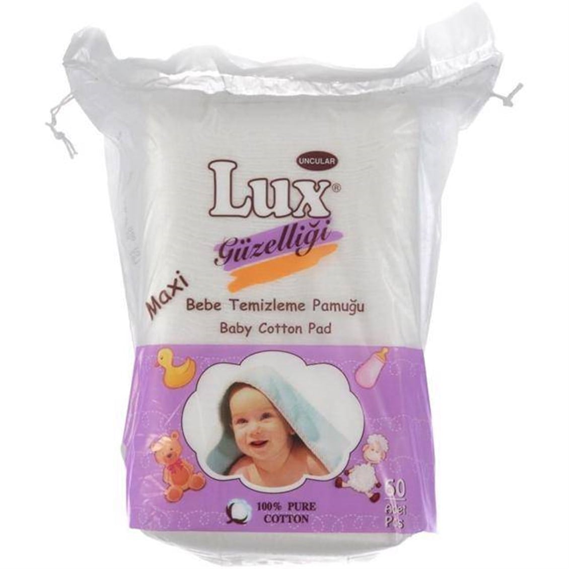 Lüx Maxi Bebek Temizleme Pamuğu 60'lı