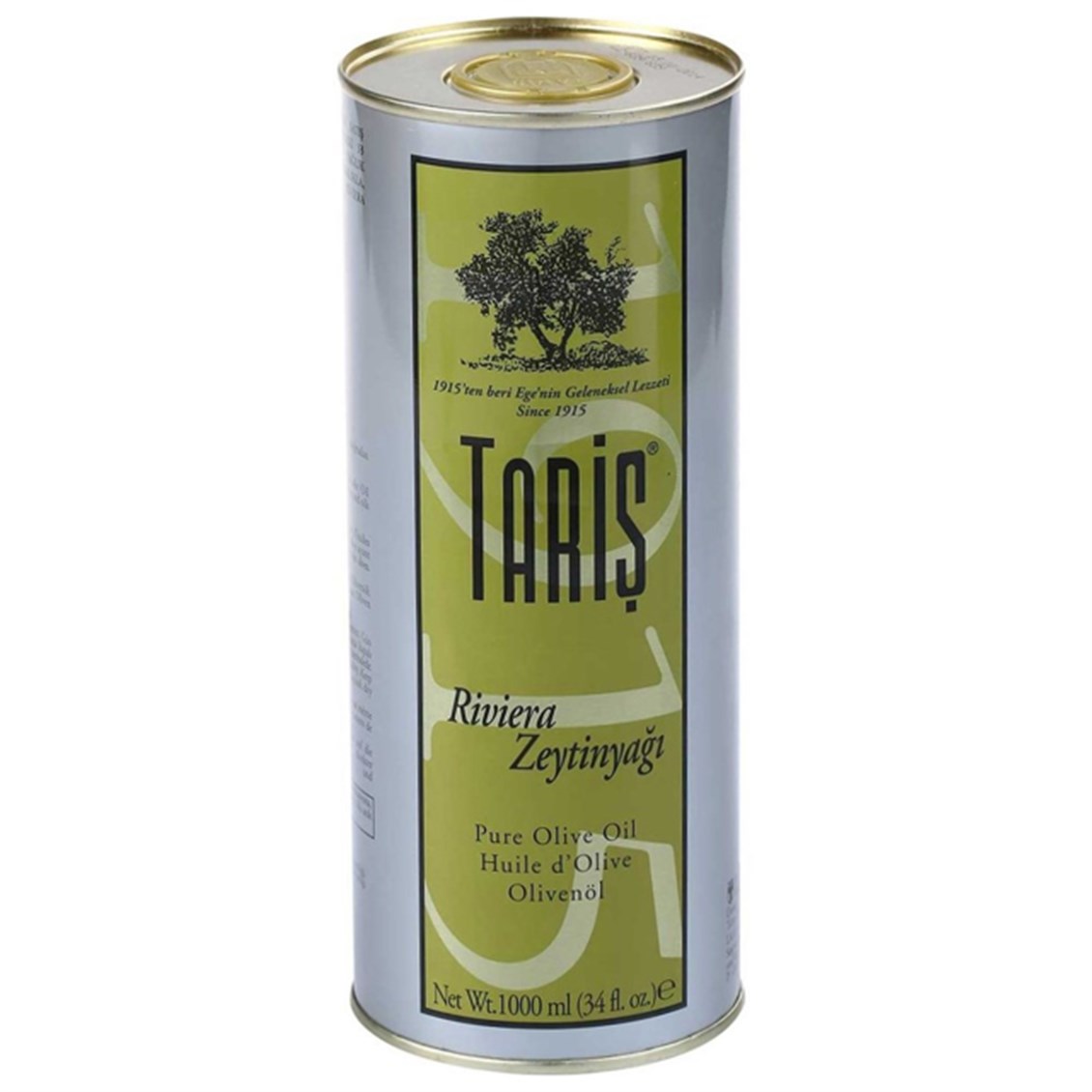 Tariş Riviera Zeytin Yağı 1 Lt Teneke