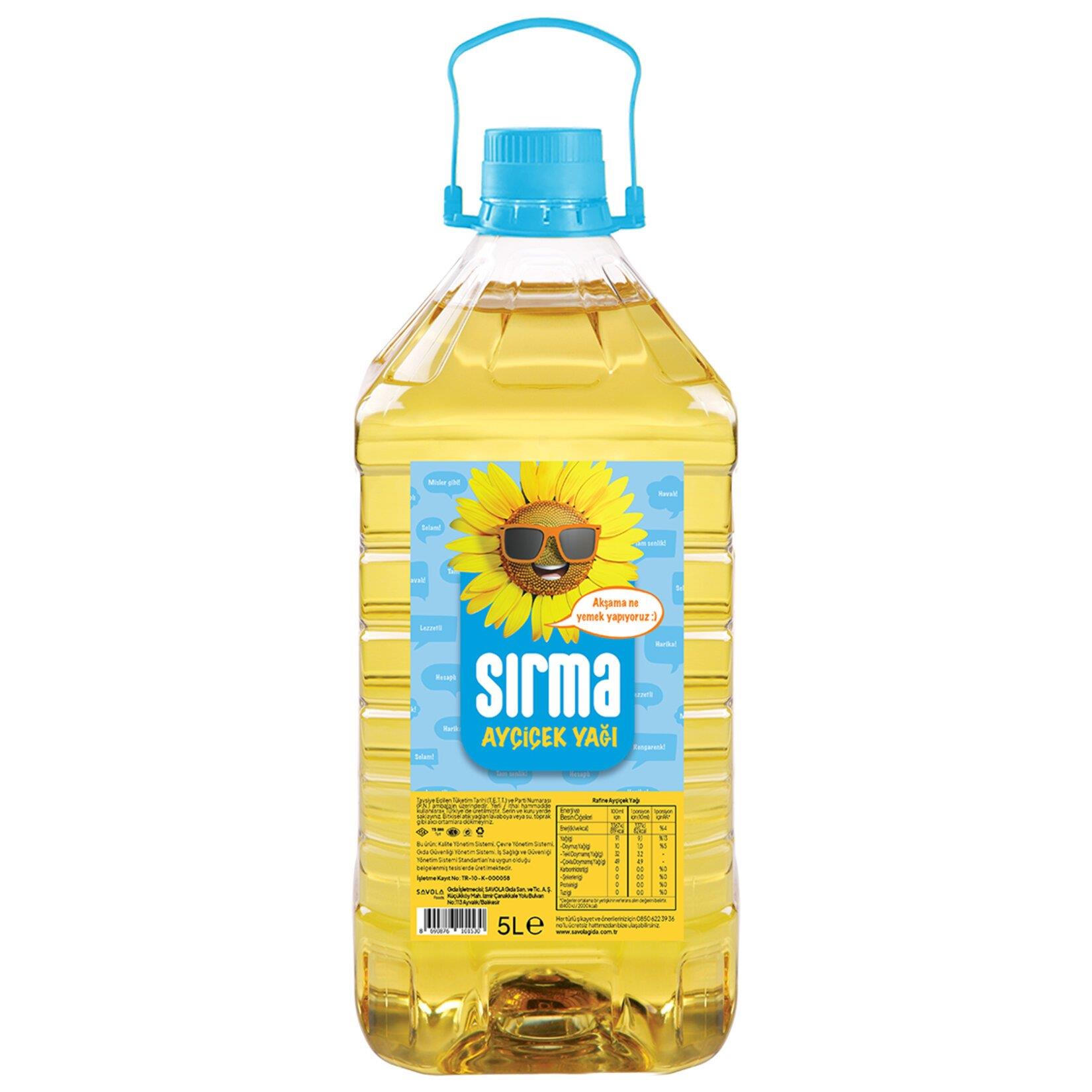 Sırma Ayçiçek Yağı 5 lt Pet