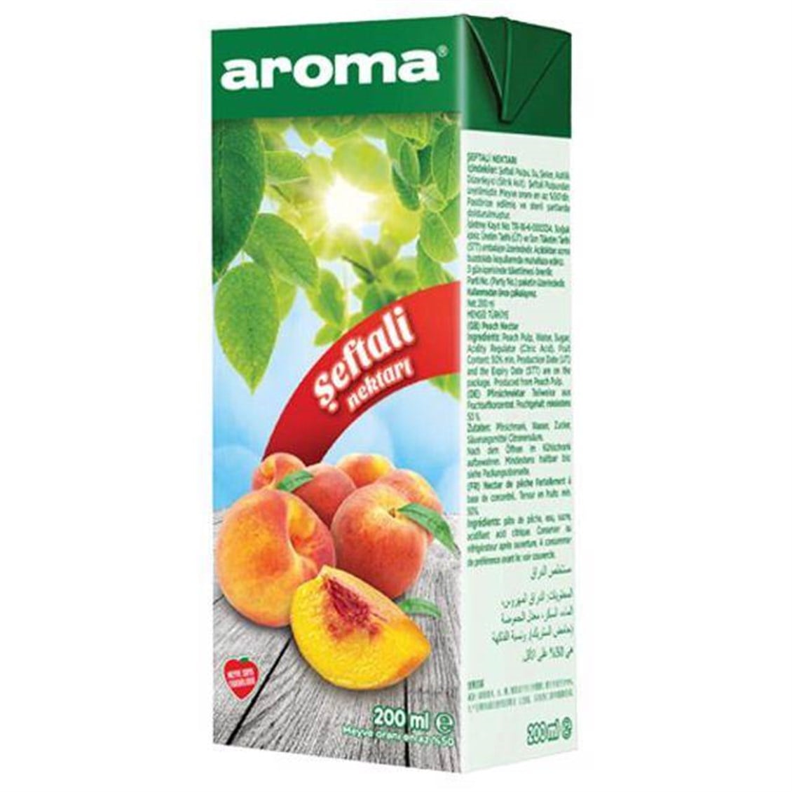 Aroma Şeftali Meyve Suyu 200 ml