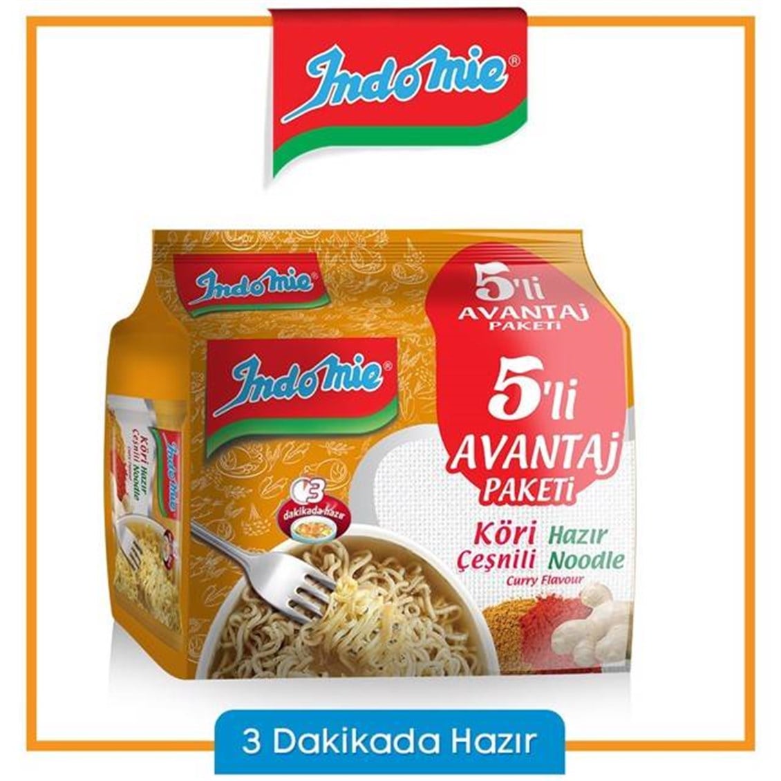 İndomie Körili Noodle 5'li 5x75 Gr