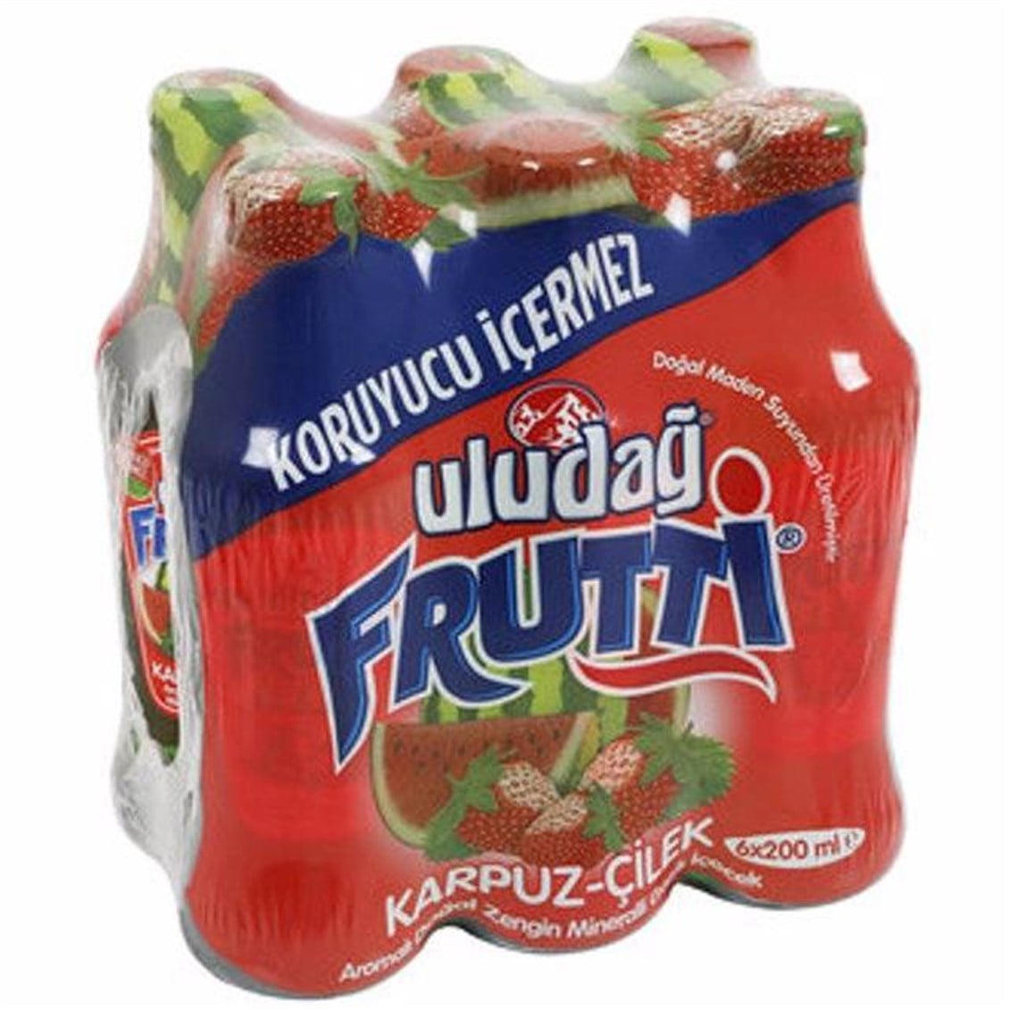 Uludağ Frutti Karpuz Çilekli 6x200 ml
