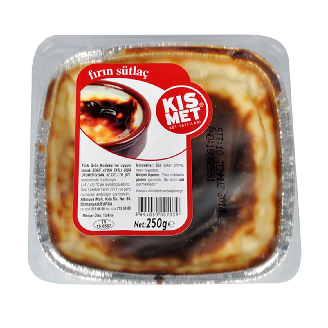 Kısmet Fırında Sütlaç 250 Gr