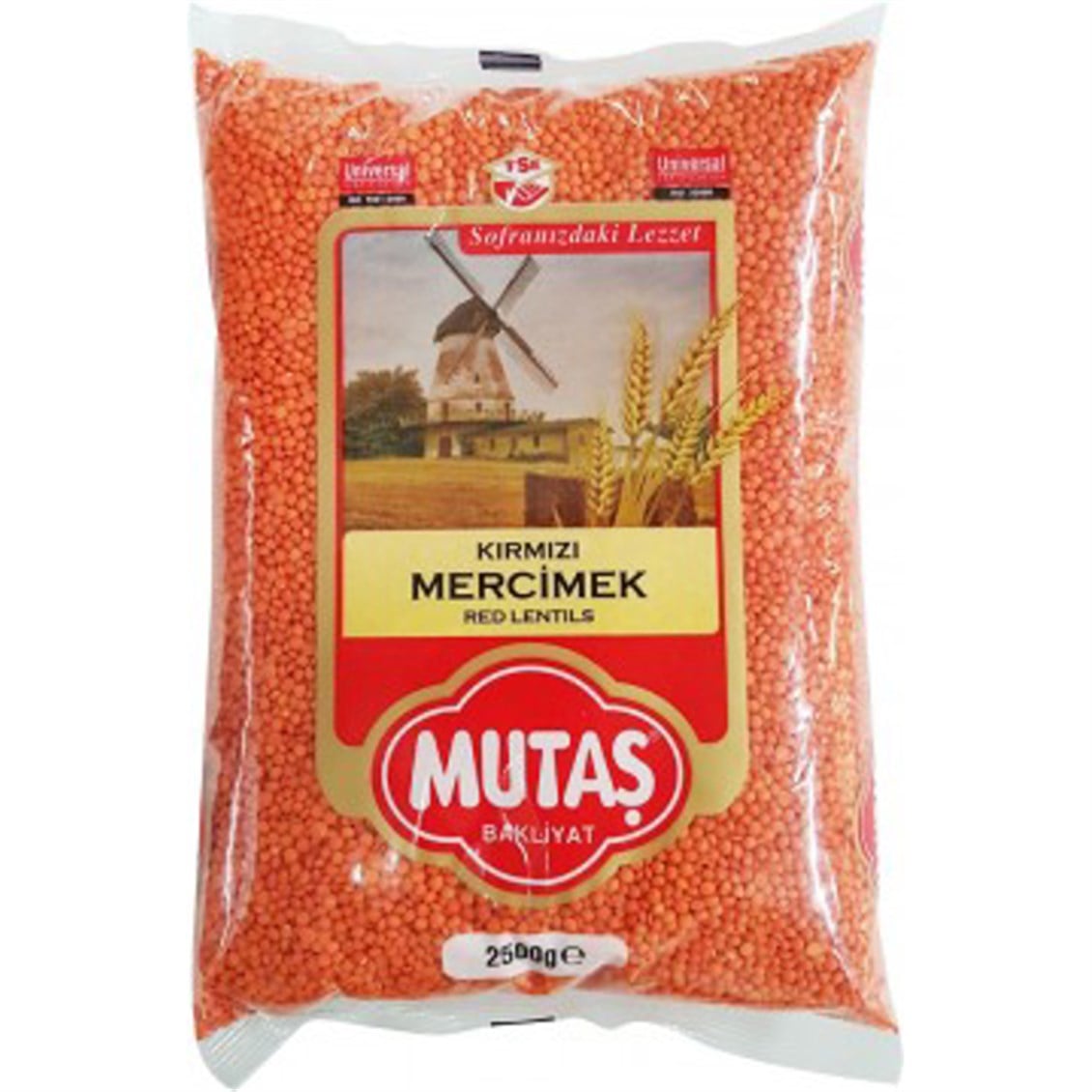 Mutaş Kırmızı Mercimek 2.5 Kg