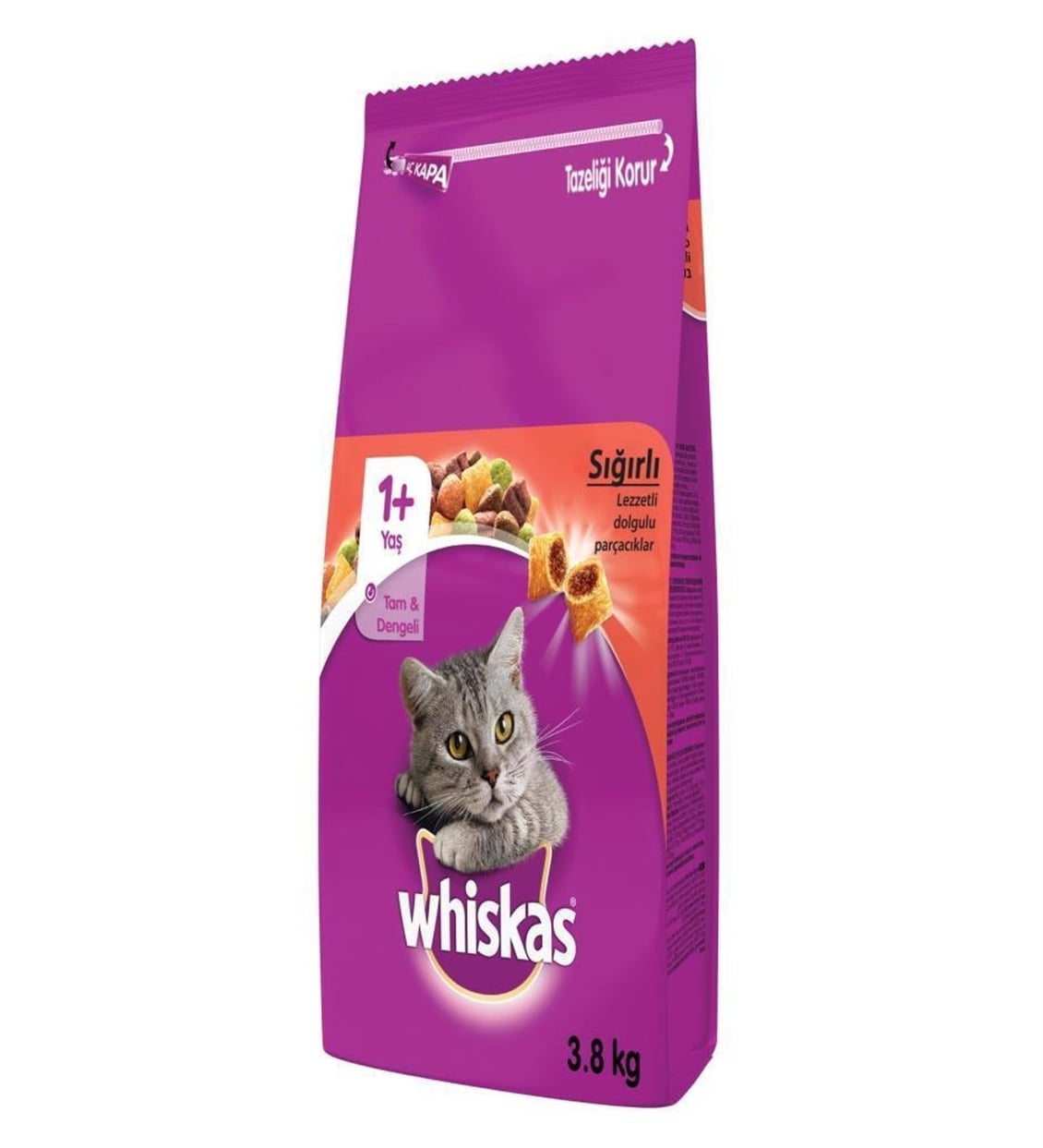  WHISKAS KURU MAMA BIFTEKLI 3.8KG 