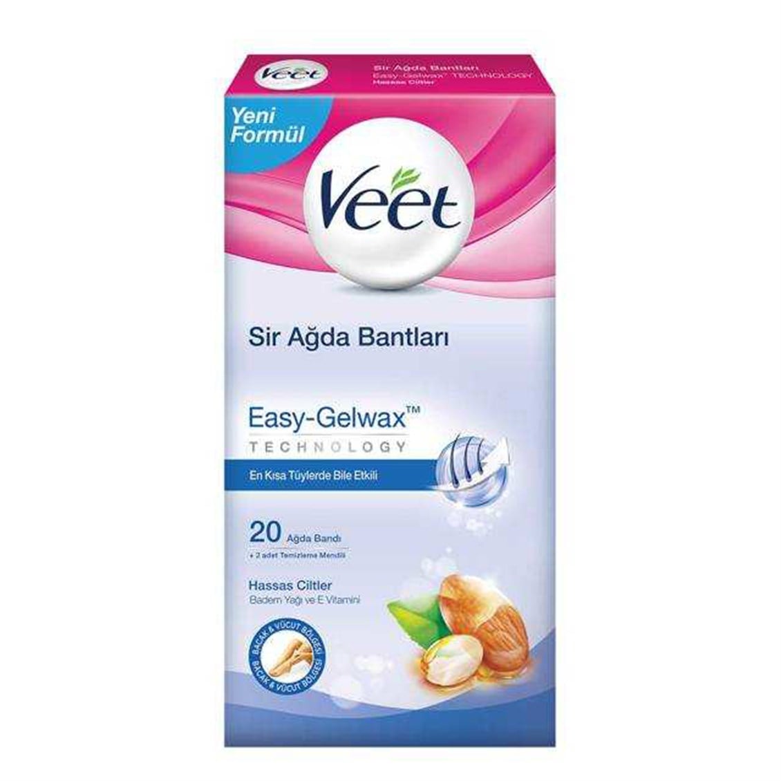 Veet Ağda Bandı 20'li Hassas Ciltler İçin