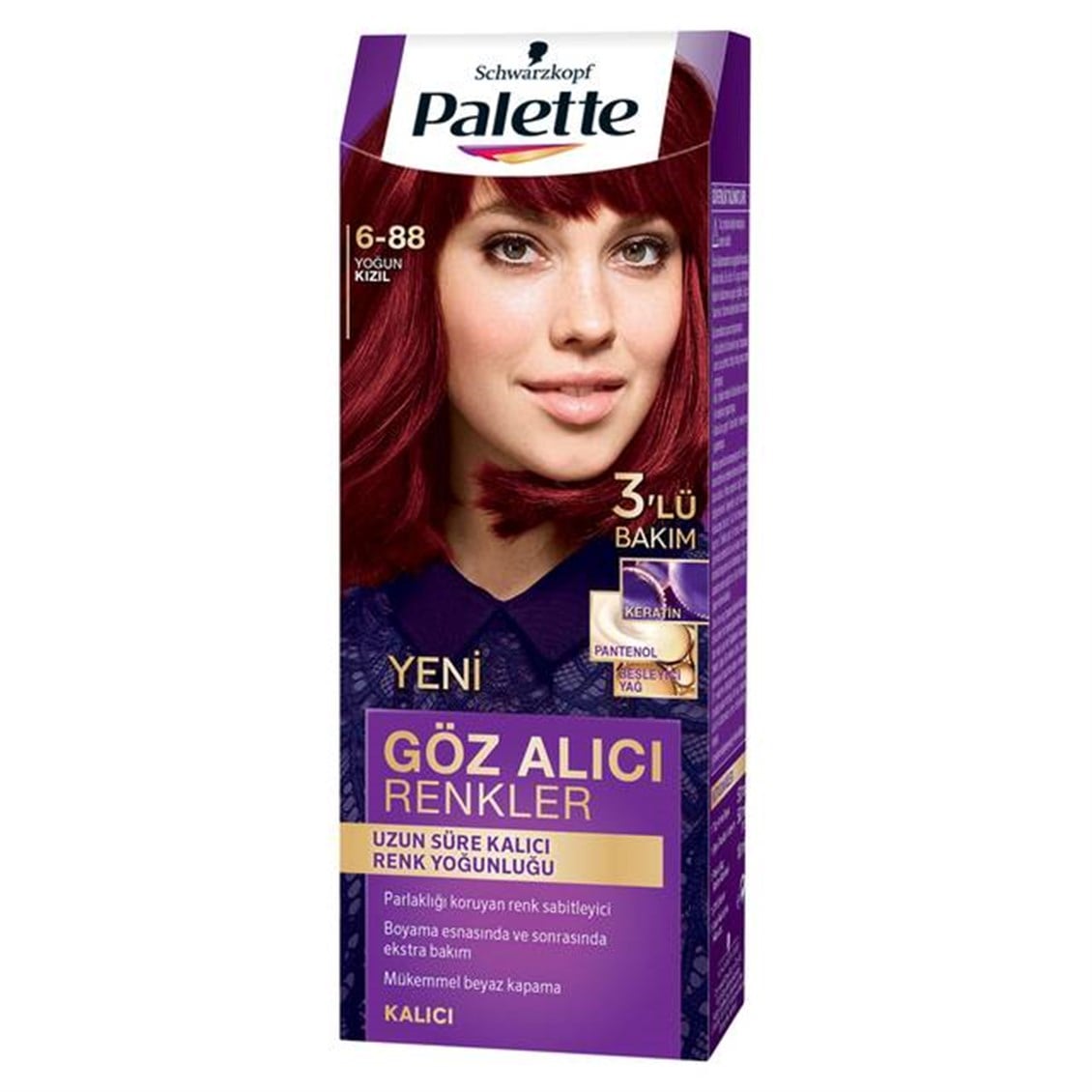Palette Natural Göz Alıcı 6-88 Yoğun Kızıl Saç Boyası