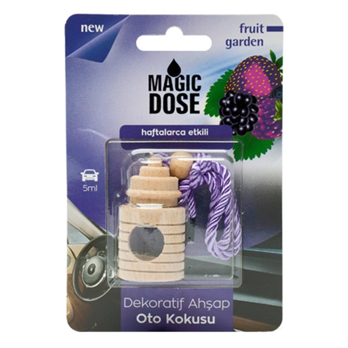 Magic Dose Dekoratif Ahşap Ayna Süsü Kokulu Fruit Garden