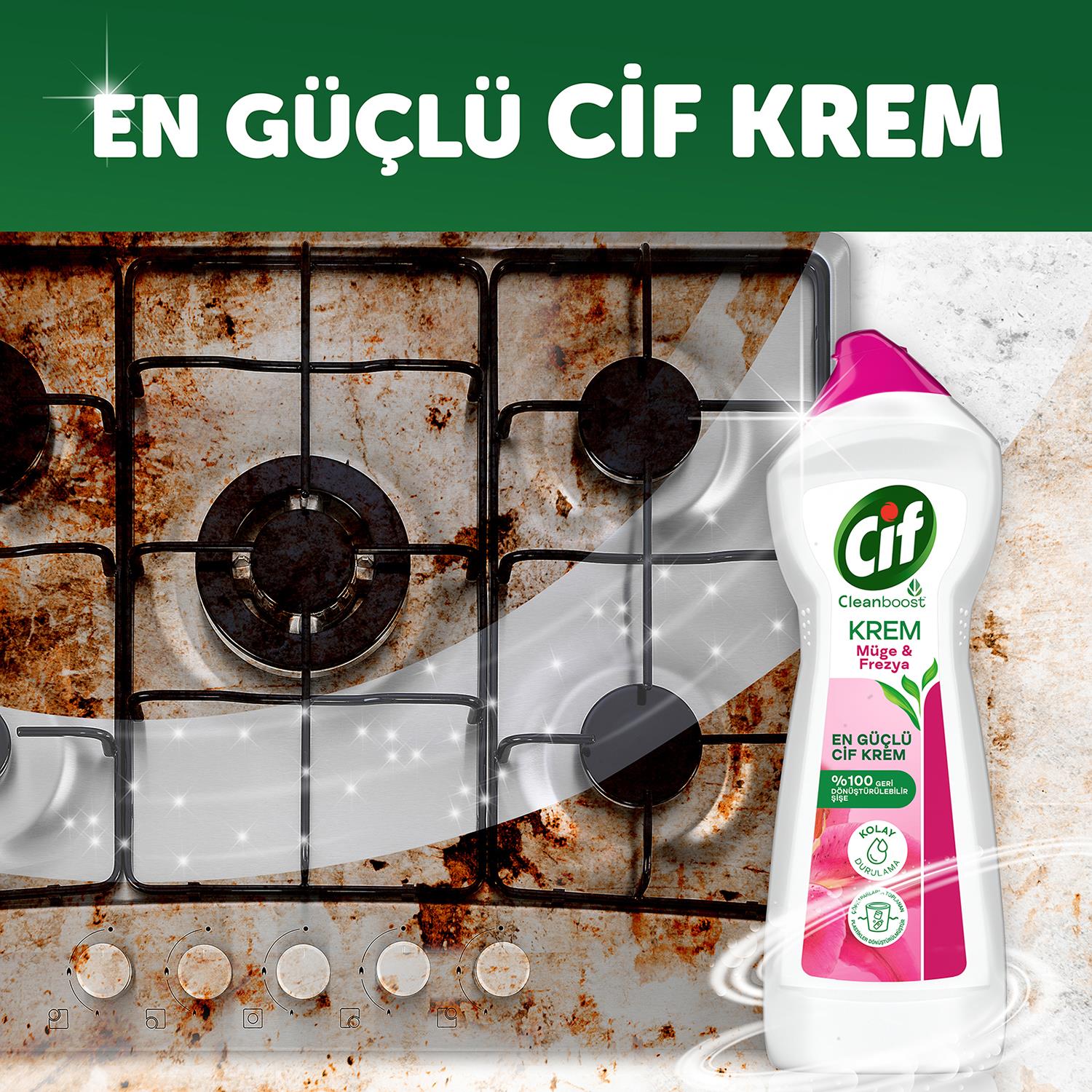 Cif Krem Yüzey Temizleyici 750  ml Müge Ve Frezya