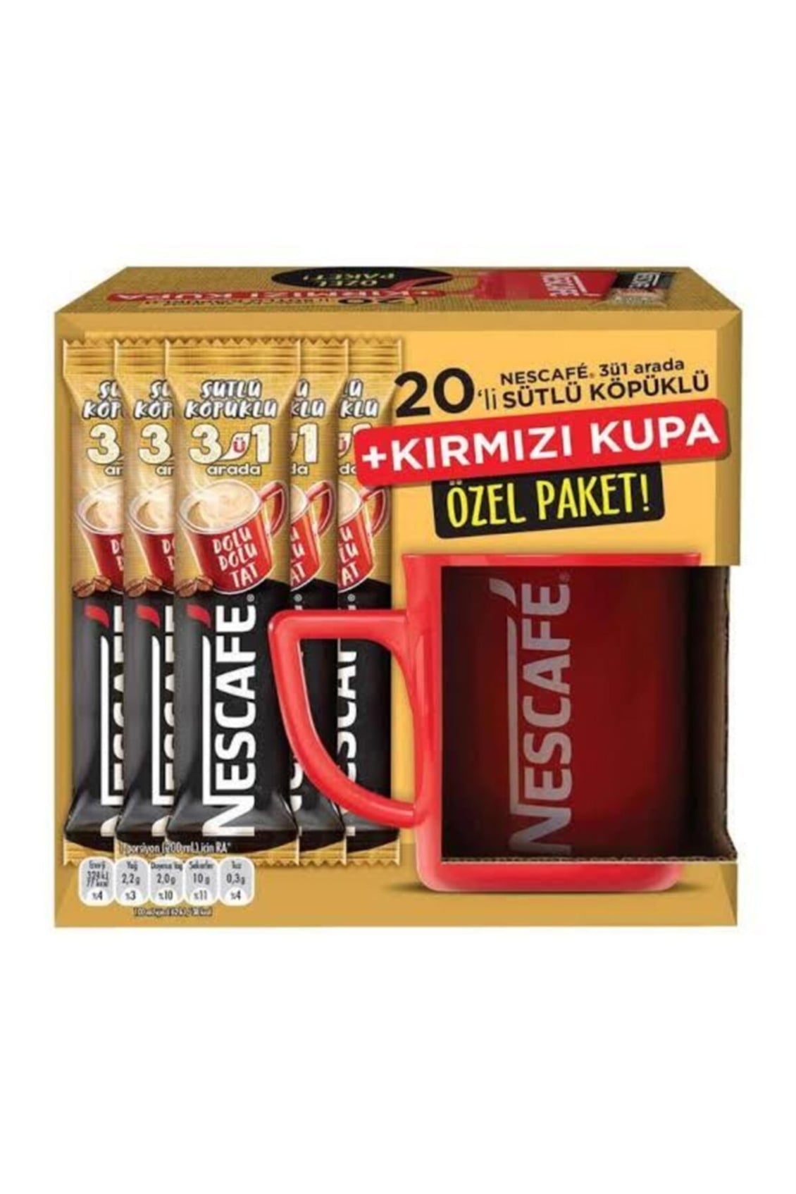 Nescafe 2 Sı 1 Arada 20 Lı Kupa Hed