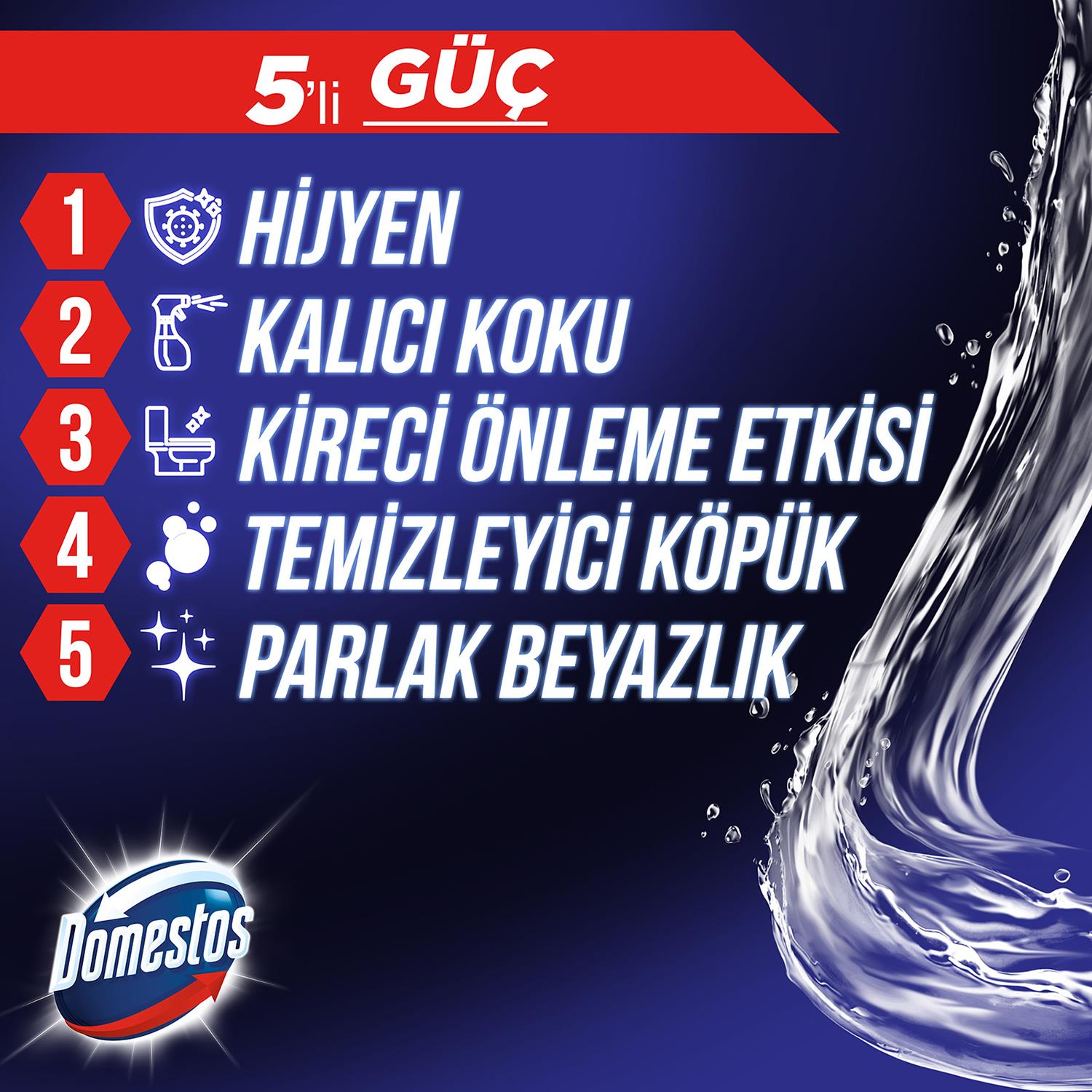 Domestos Wc Blok 2'Li Çamaşırsuyu