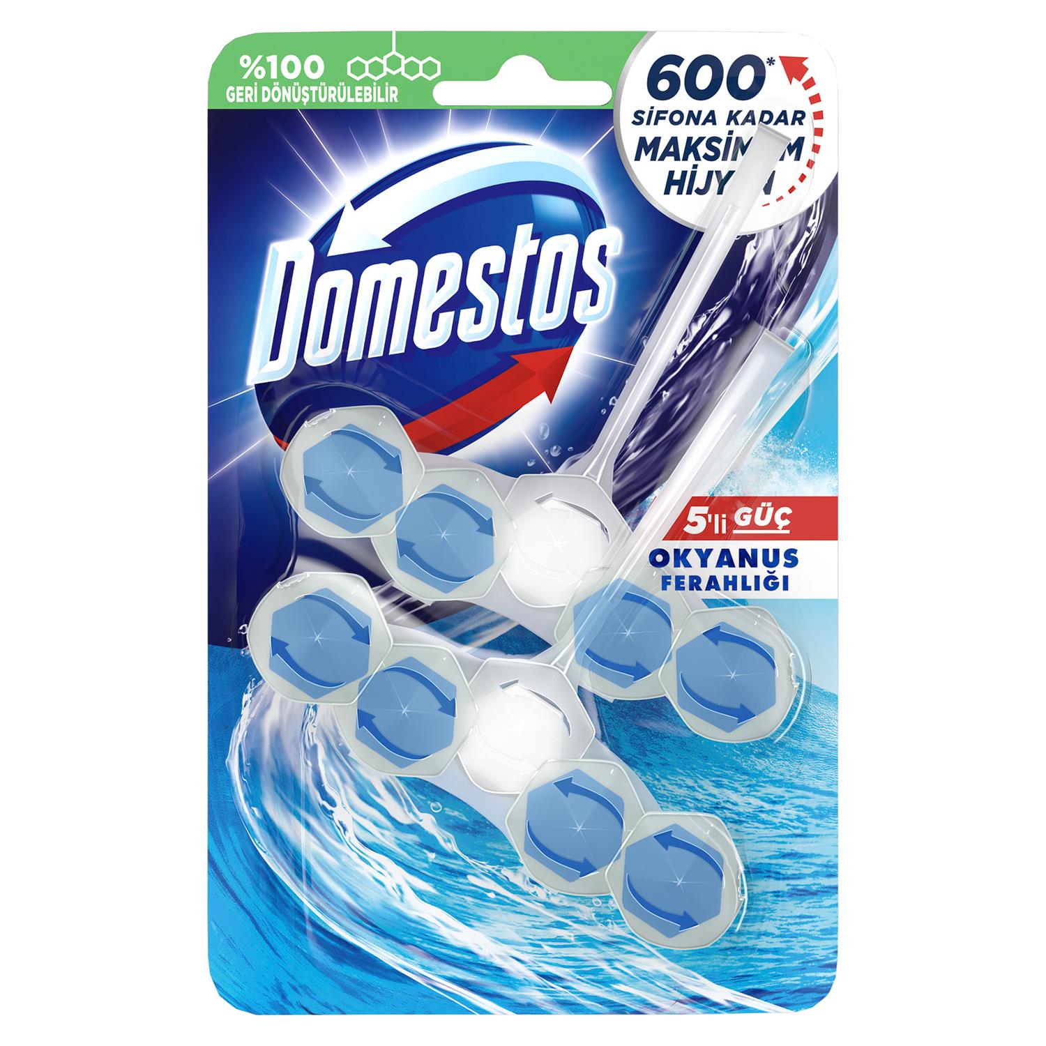 Domestos Wc Blok 2'Li Okyanus Çamaşırsuyu