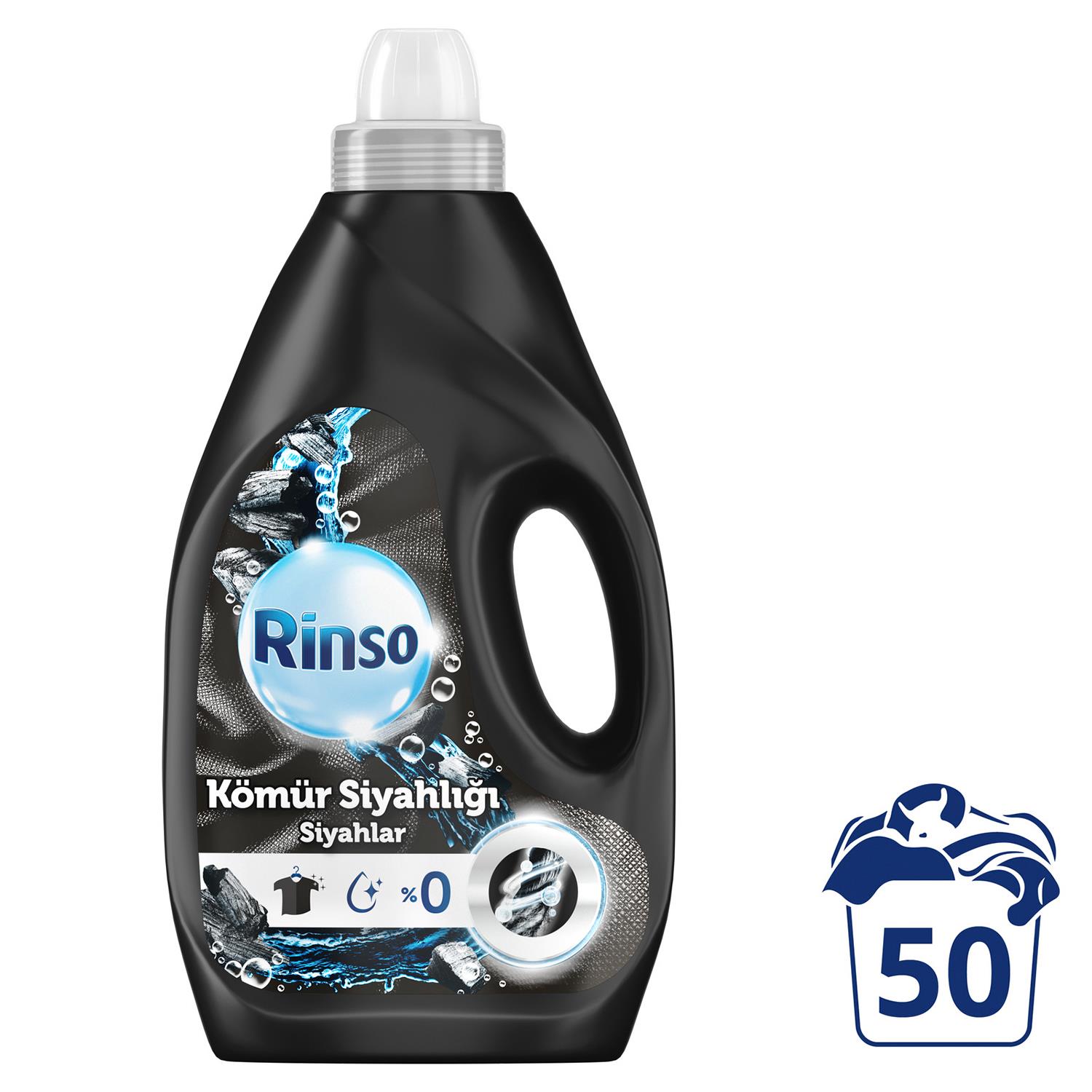 Rinso Sıvı Çamaşır Deterjanı Siyah 3000 ml