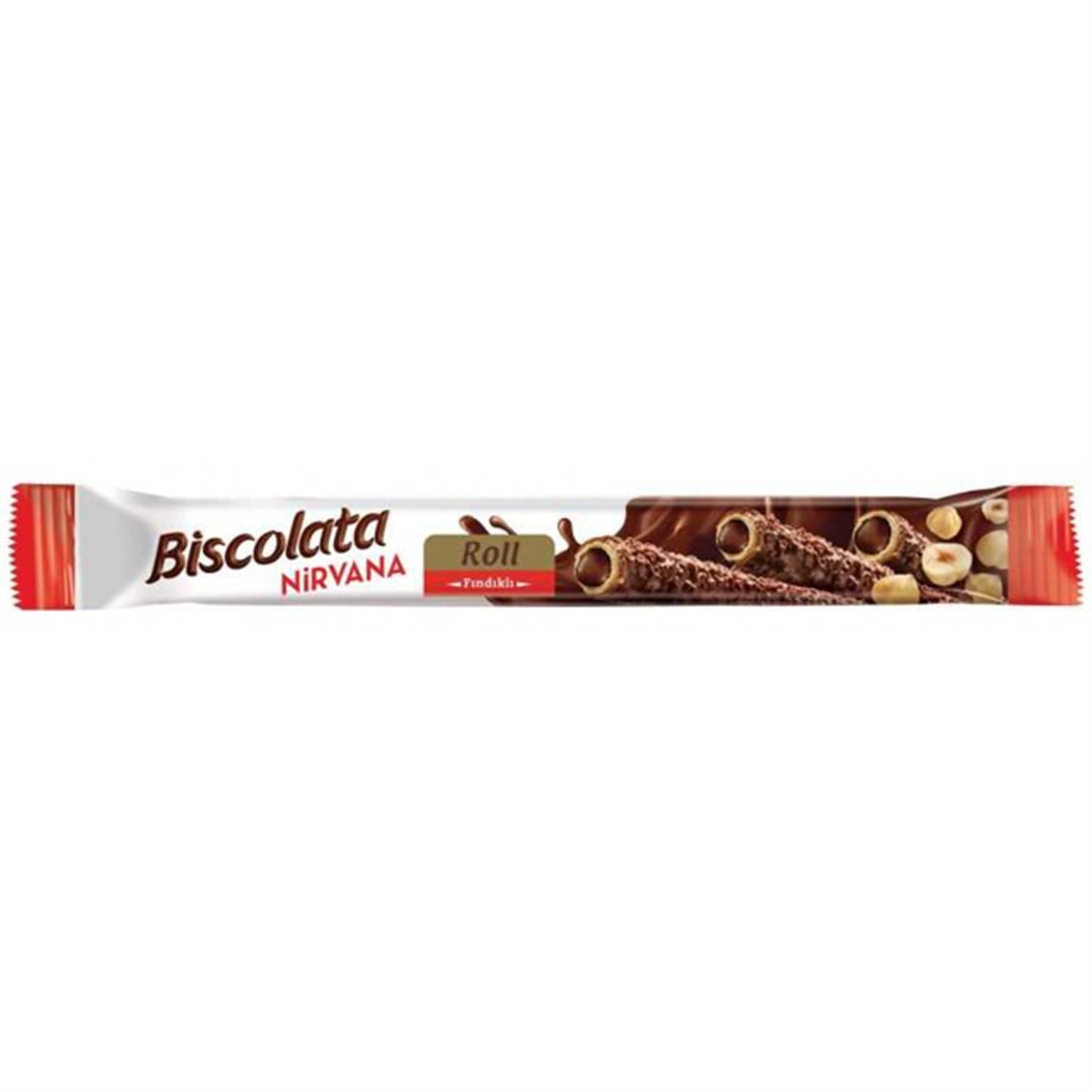 Biscolata Nirvana Roll Fındıklı 26 Gr