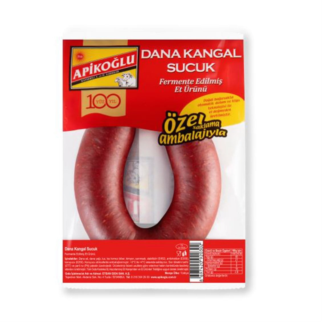 Apikoğlu Fermente Kangal Sucuk 280 Gr