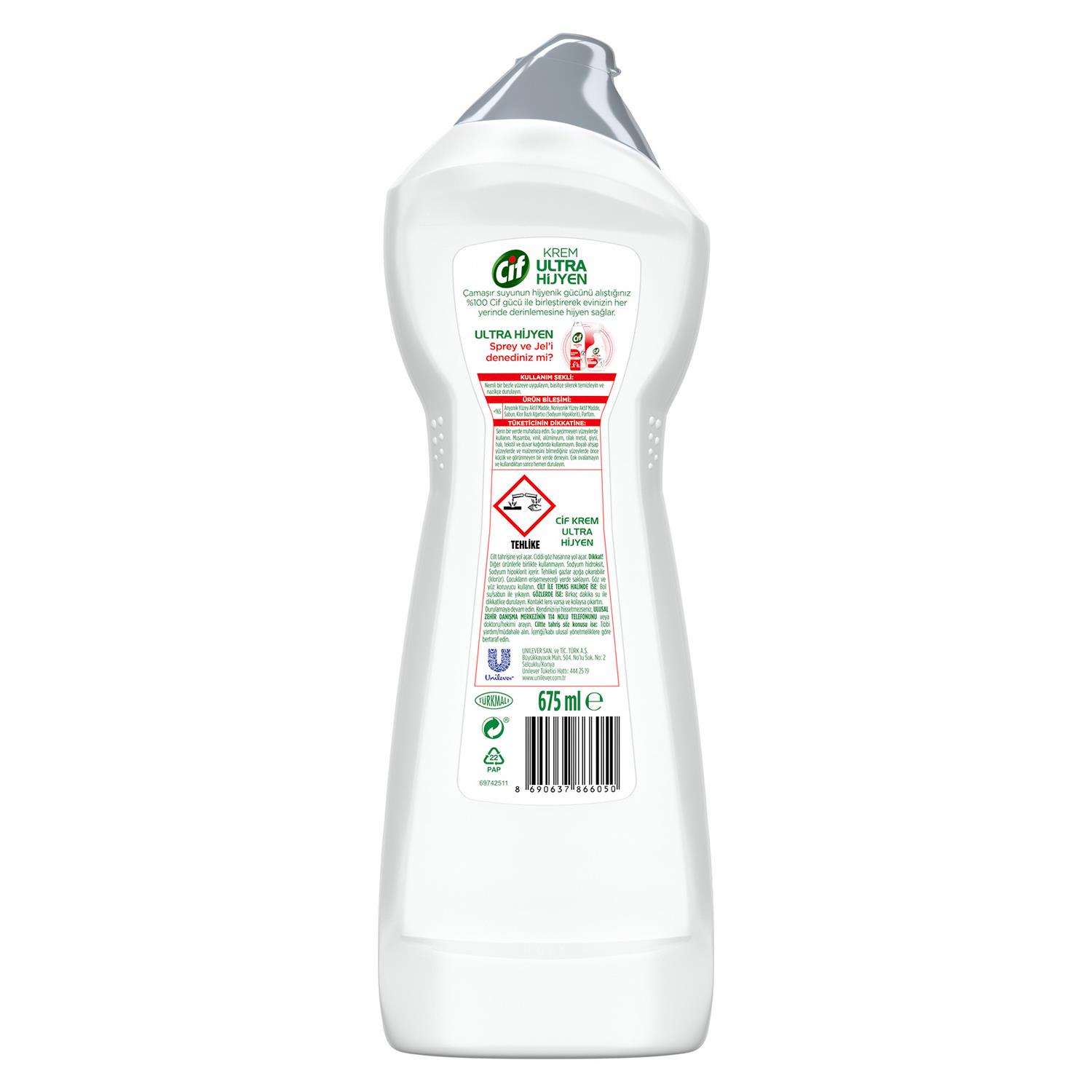 Cif Krem Ultra Hijyen 675  ml