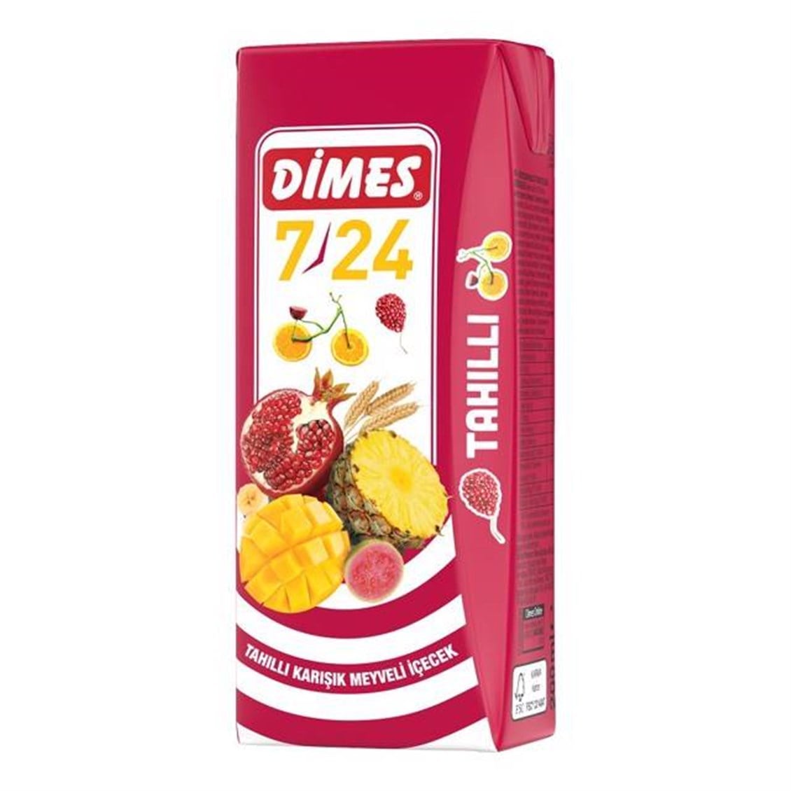 Dimes 7/24 Tahıllı Karışık Meyve Suyu 200 ml