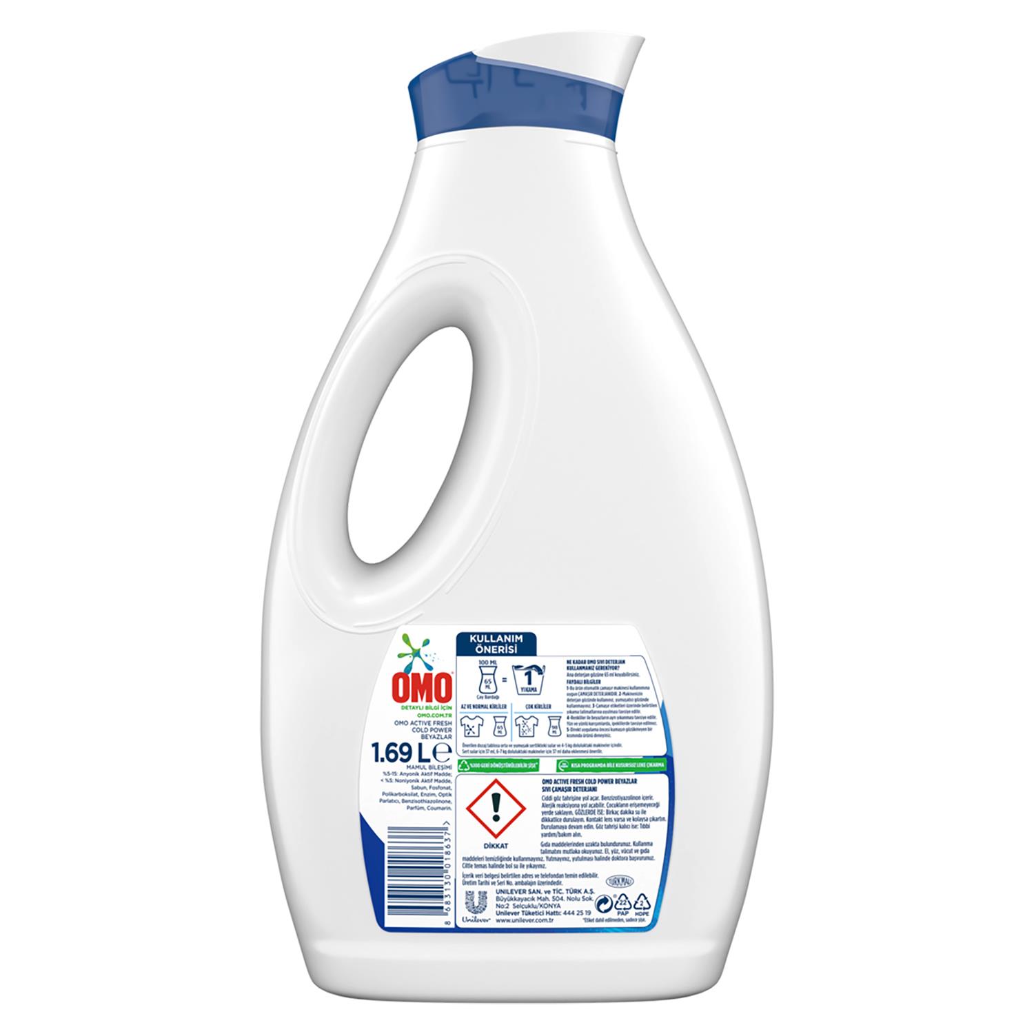 Omo Sıvı 30 Yıkama Active Fresh 1690 ml