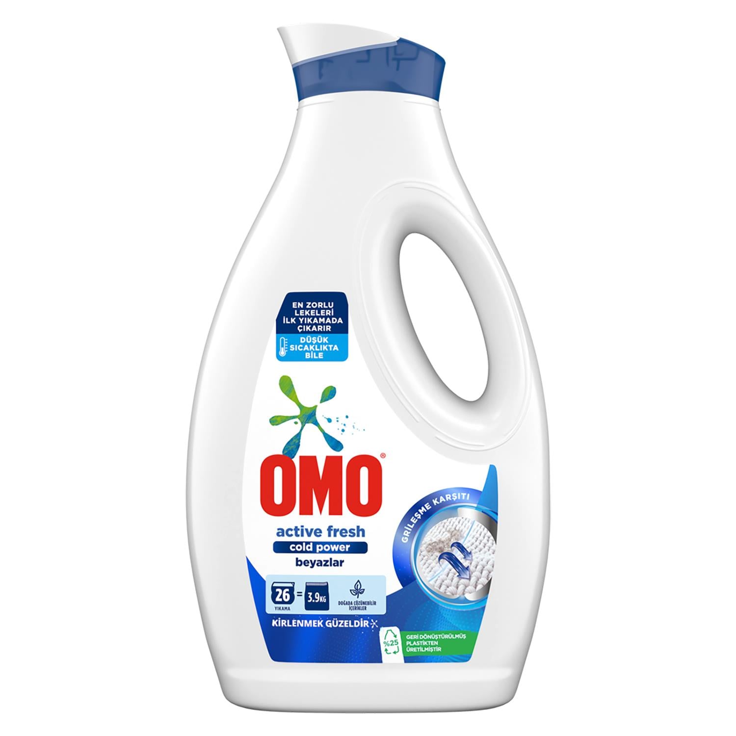 Omo Sıvı 30 Yıkama Active Fresh 1690 ml