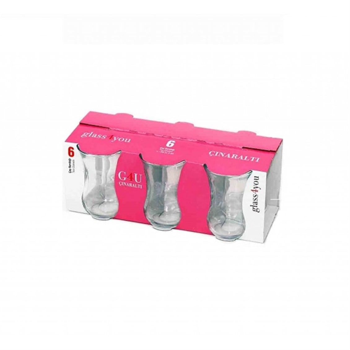 Çınaraltı 6'lı Çay Bardağı Glass4You